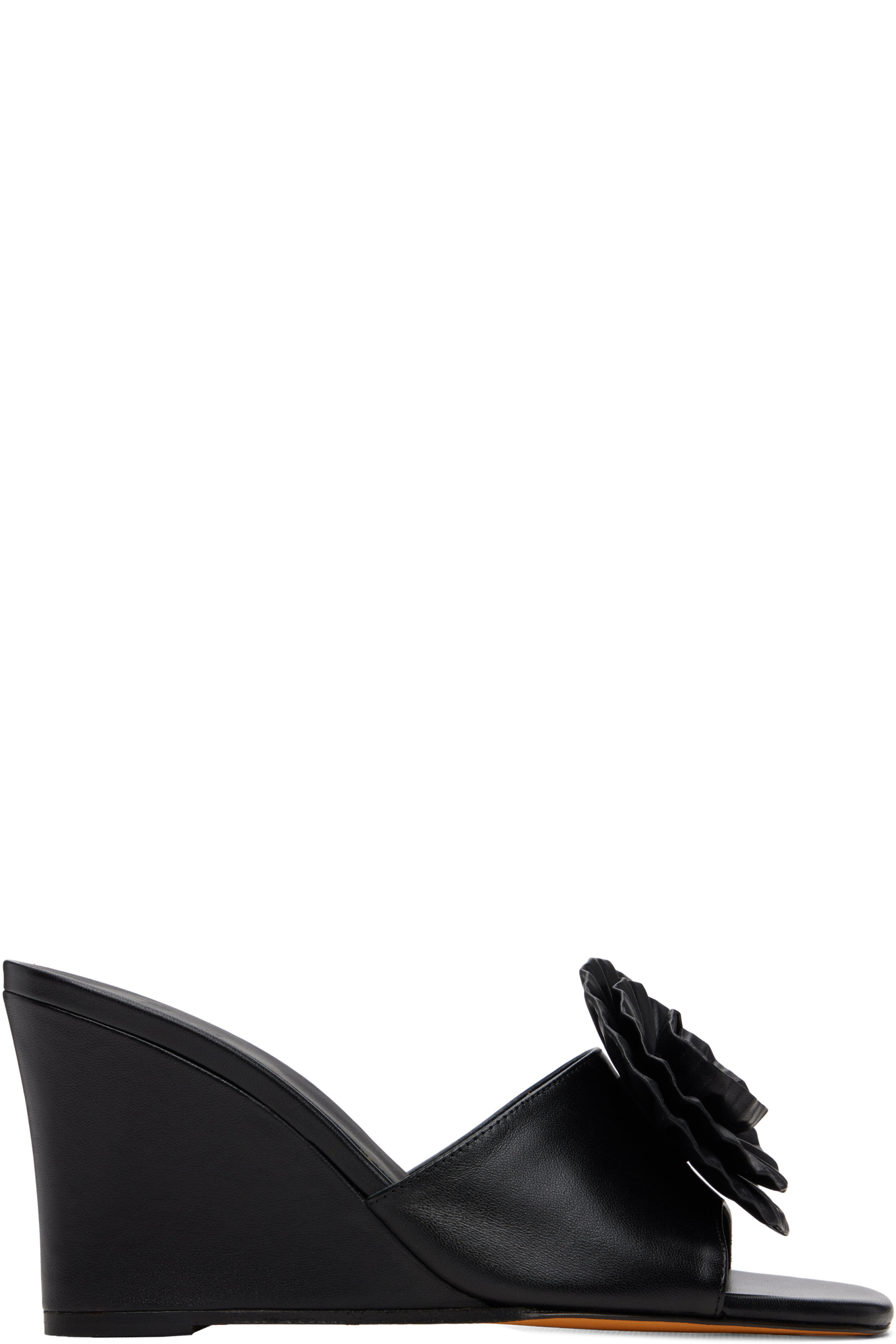 Maryam Nassir Zadeh - Black Flor Wedge Heeled Sandals