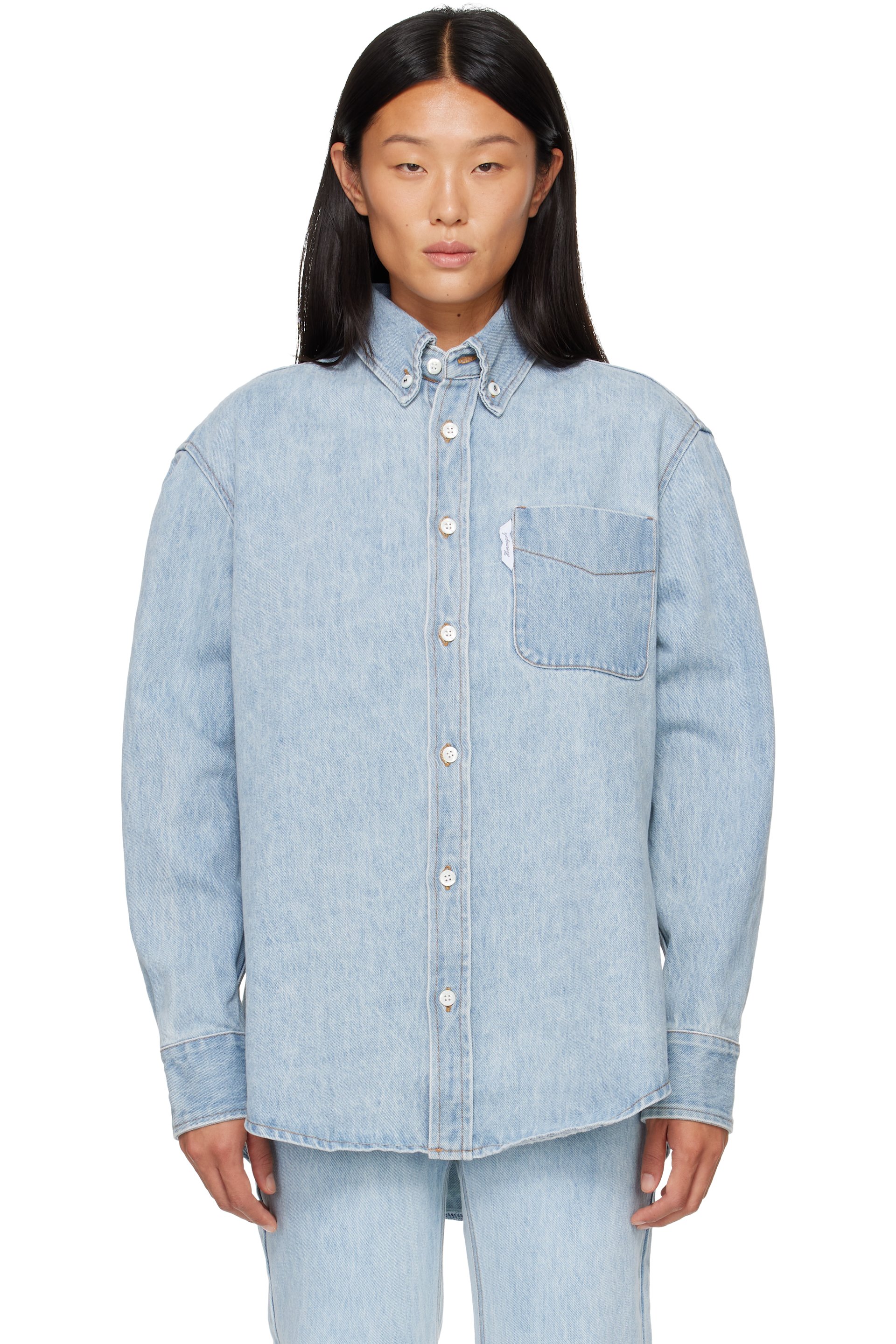 HommeGirls - Blue Jeans Denim Shirt