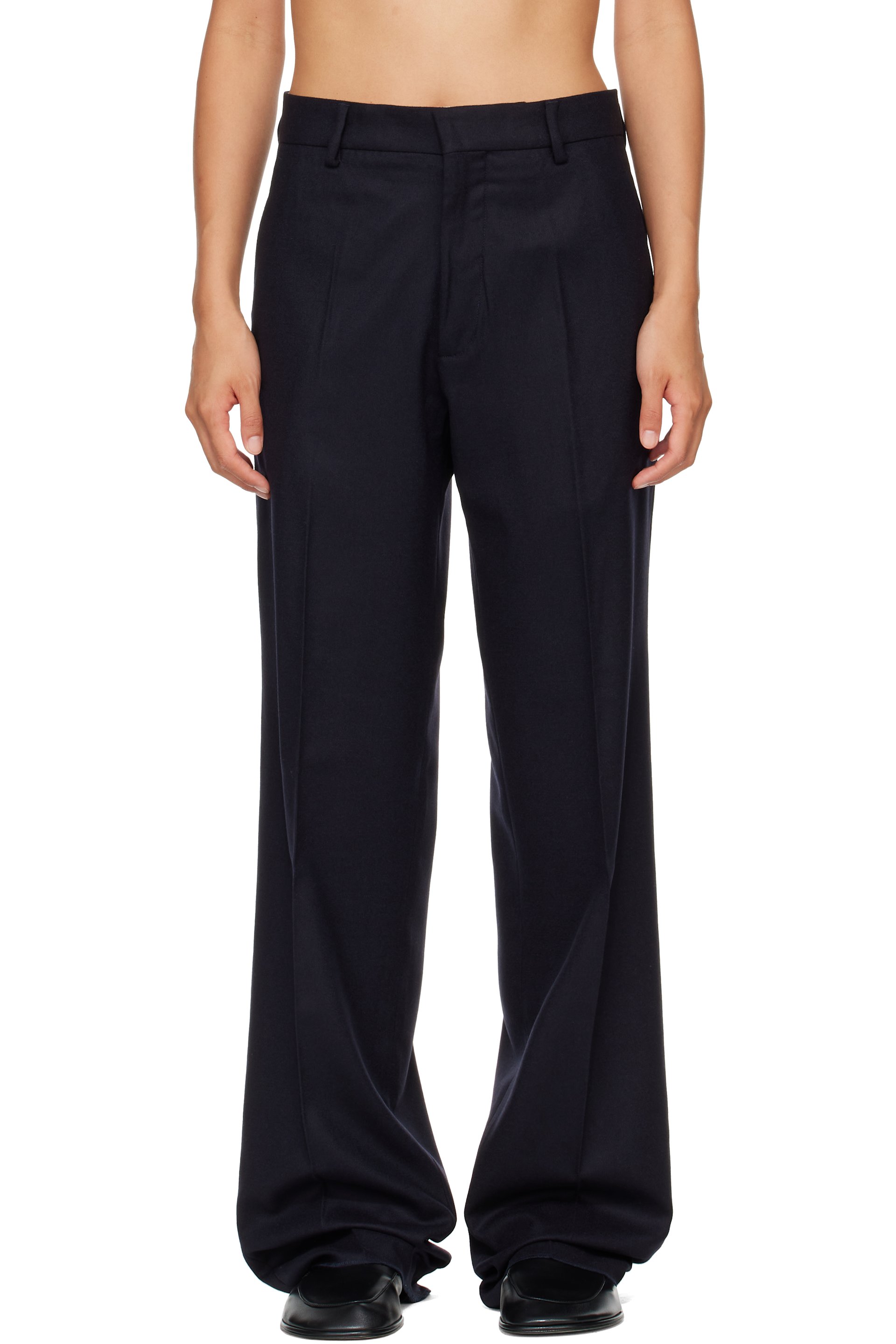HommeGirls - Navy Slim Trousers
