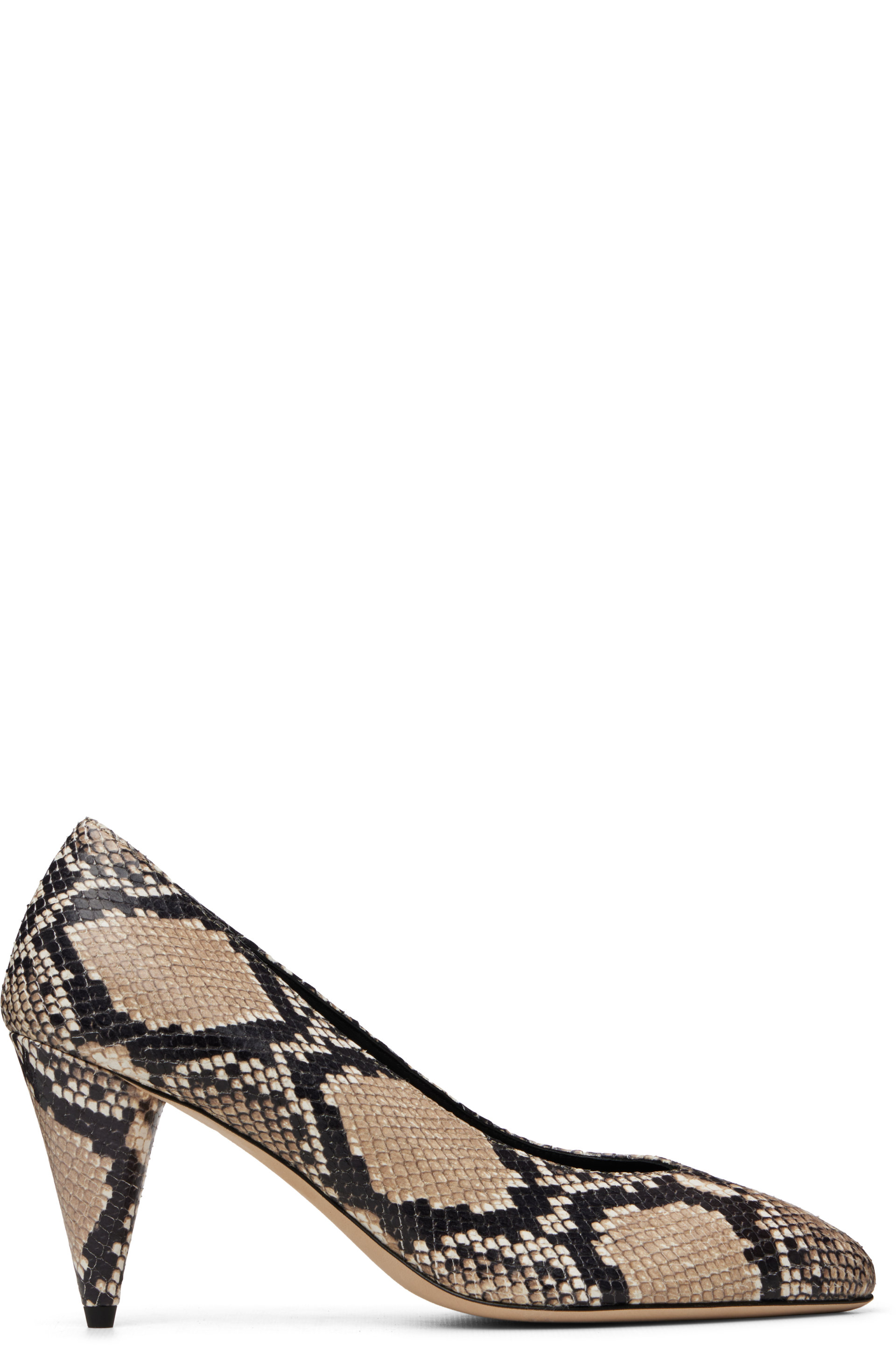 Victoria Beckham - Chaussures à talon Maverick beige et noir