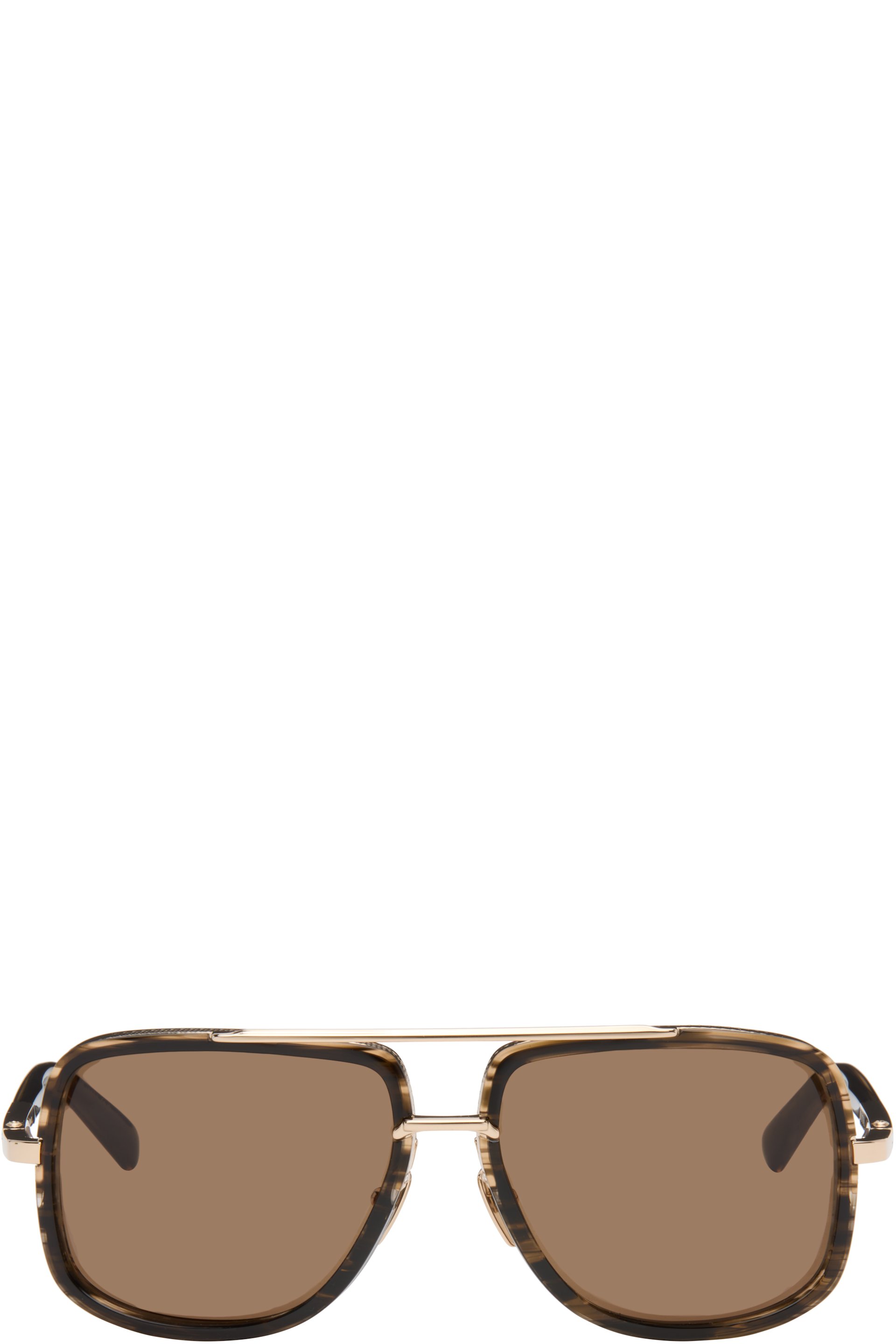 Dita - Brown & Gold Mach-One Sunglasses