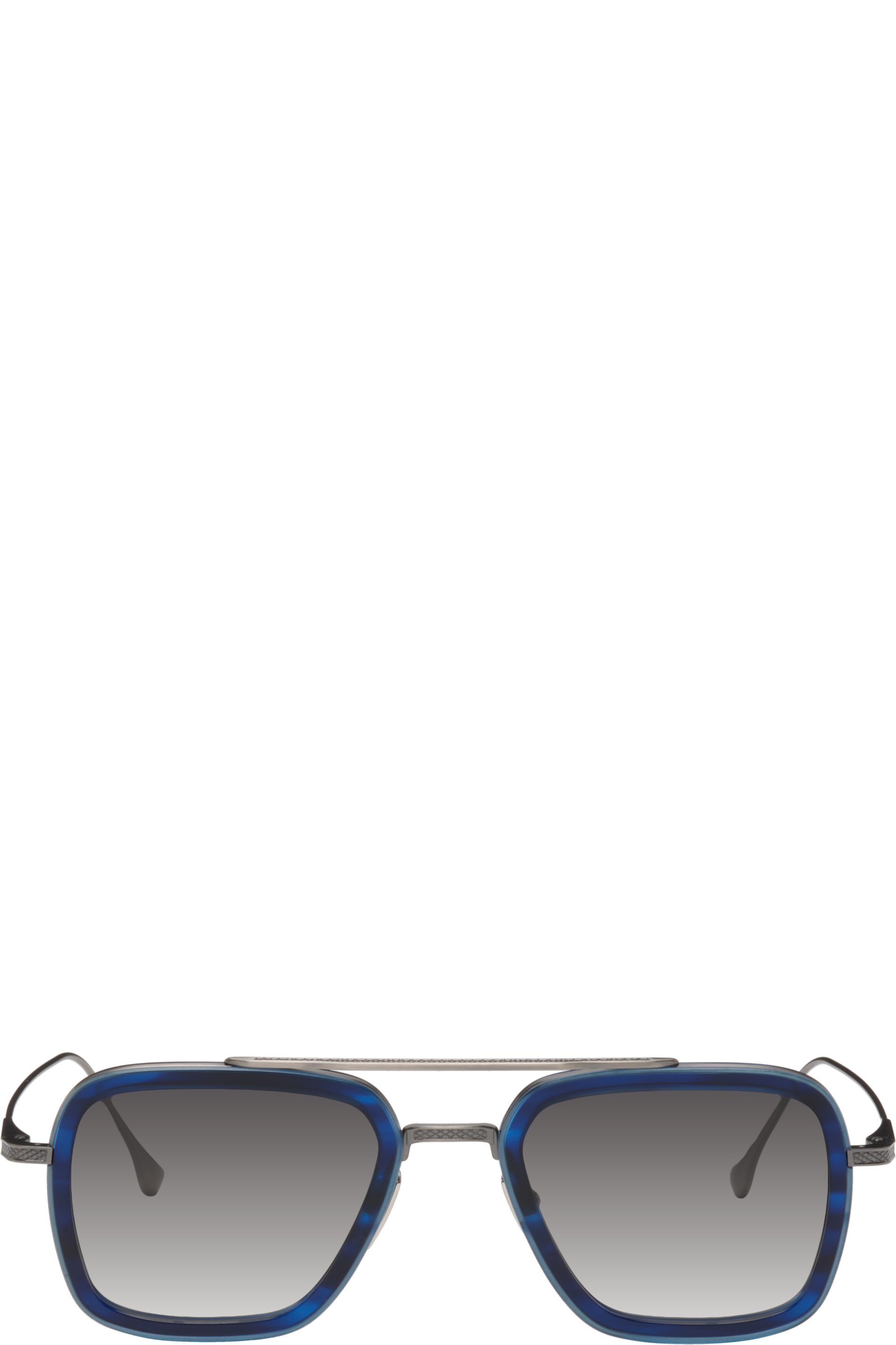 DITA - Lunettes de soleil Flight.006 bleu et argenté