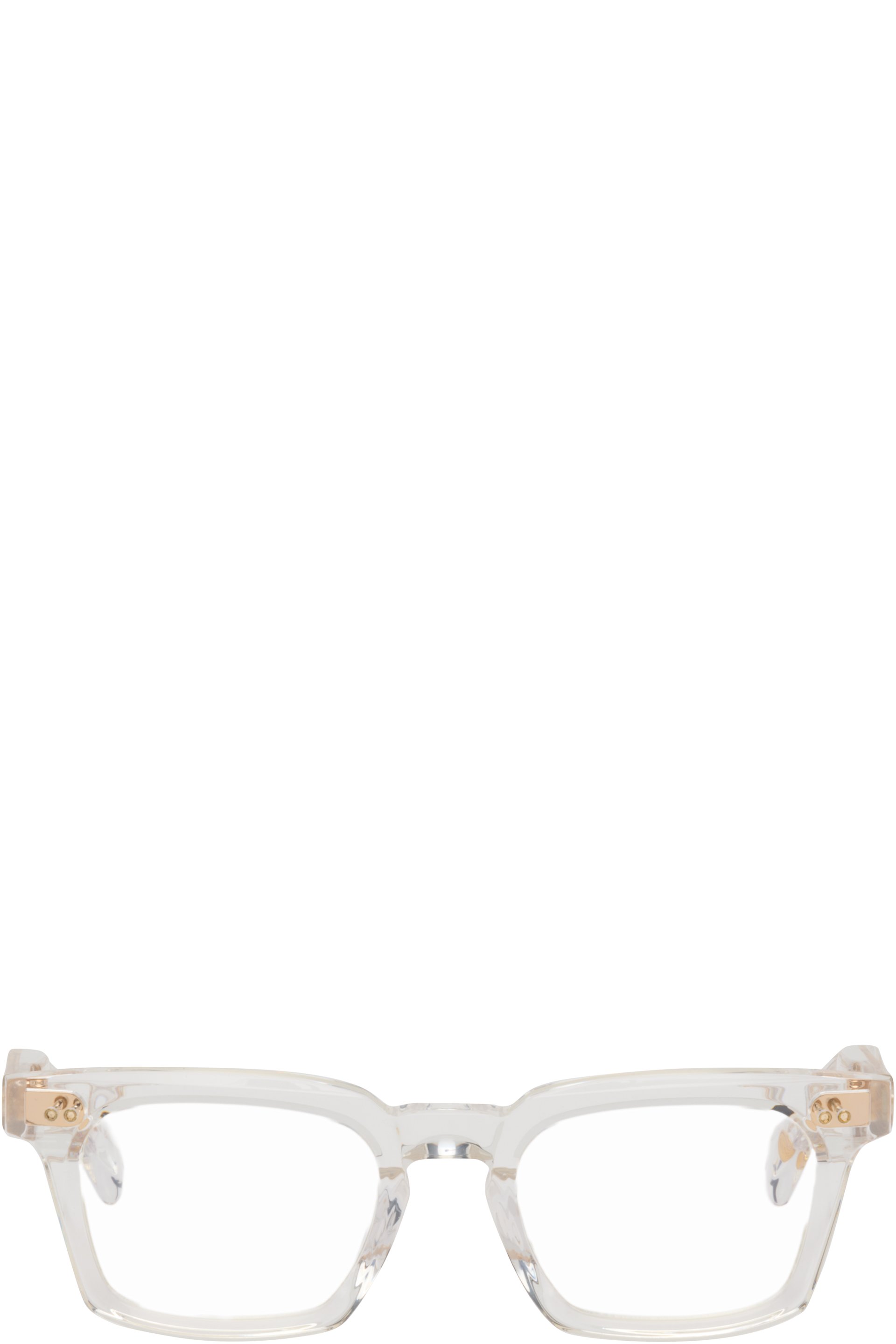Dita - Transparent & Gold Monolix Optical Glasses