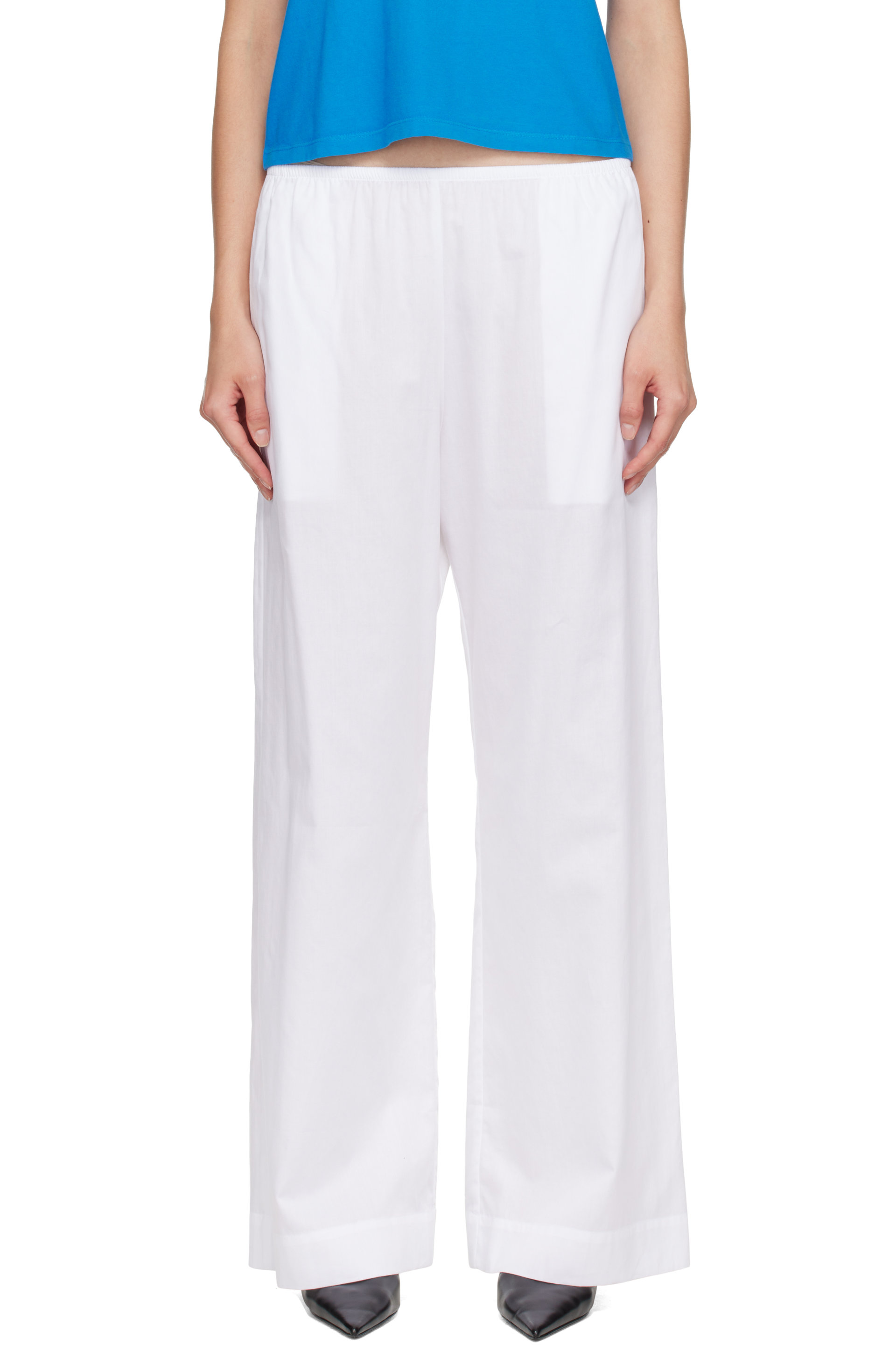 LESET - White Yoko Pocket Trousers