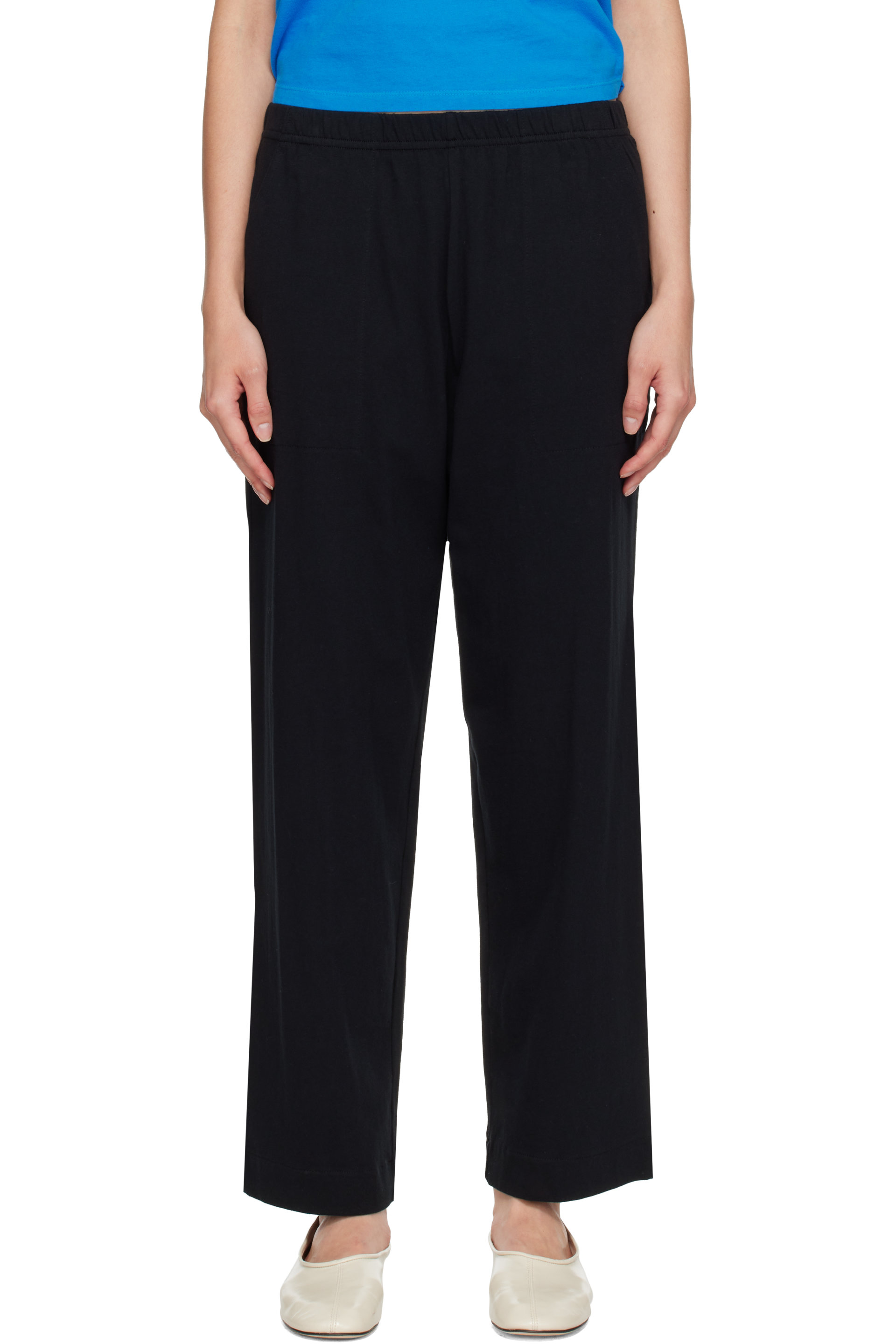 LESET - Black Margo Tapered Pocket Trousers