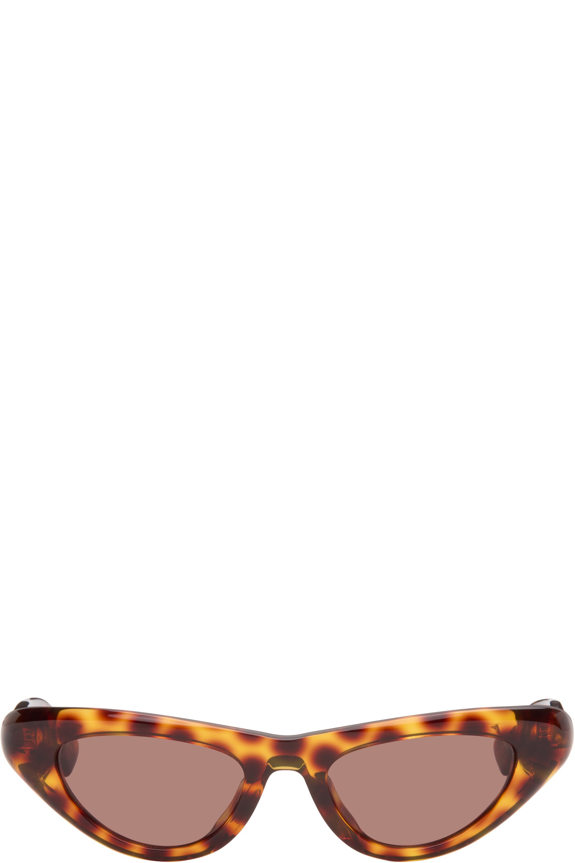 Bottega Veneta - Brown Curvy Sunglasses