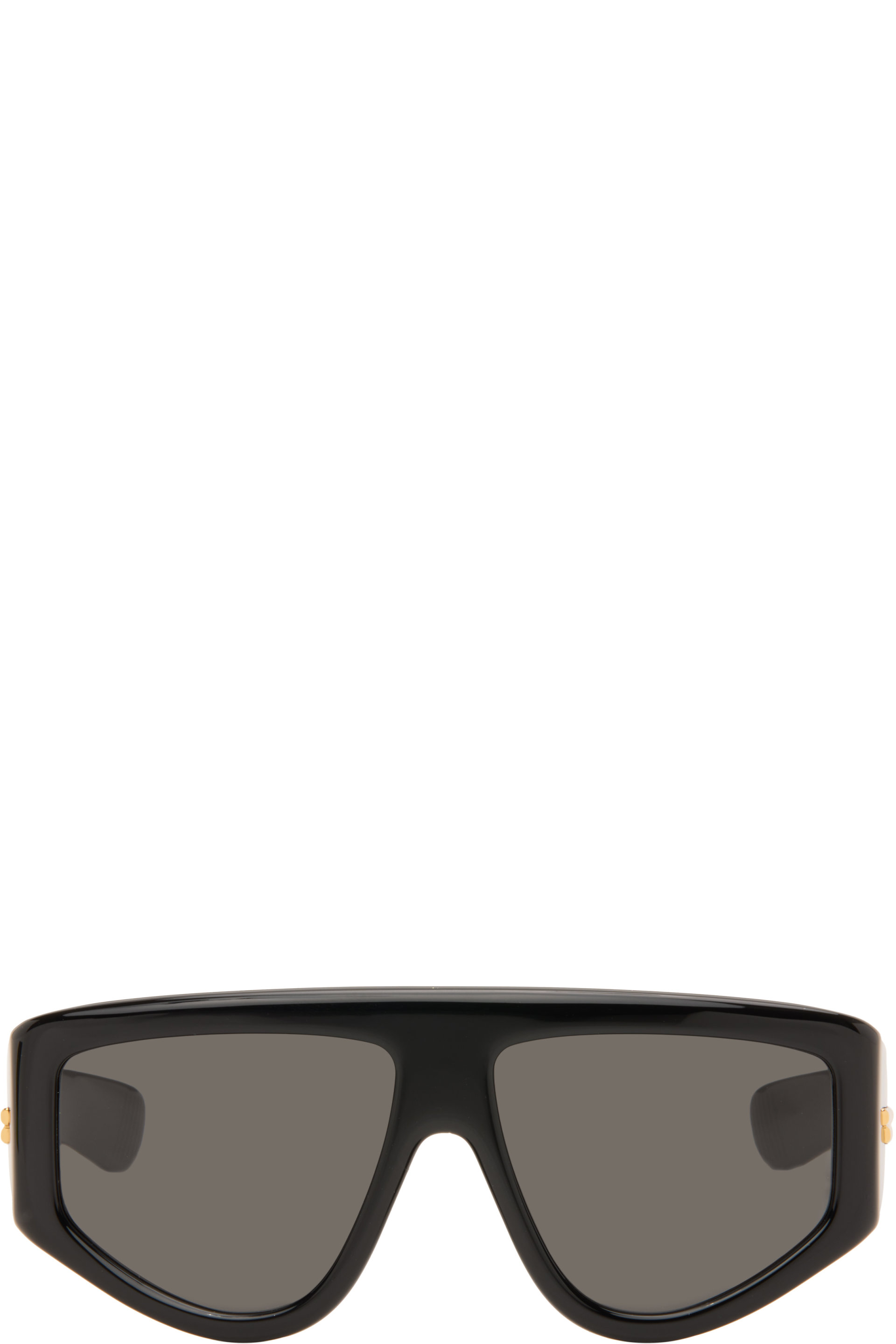 Bottega Veneta - 黑色 Classic Shield 太阳镜