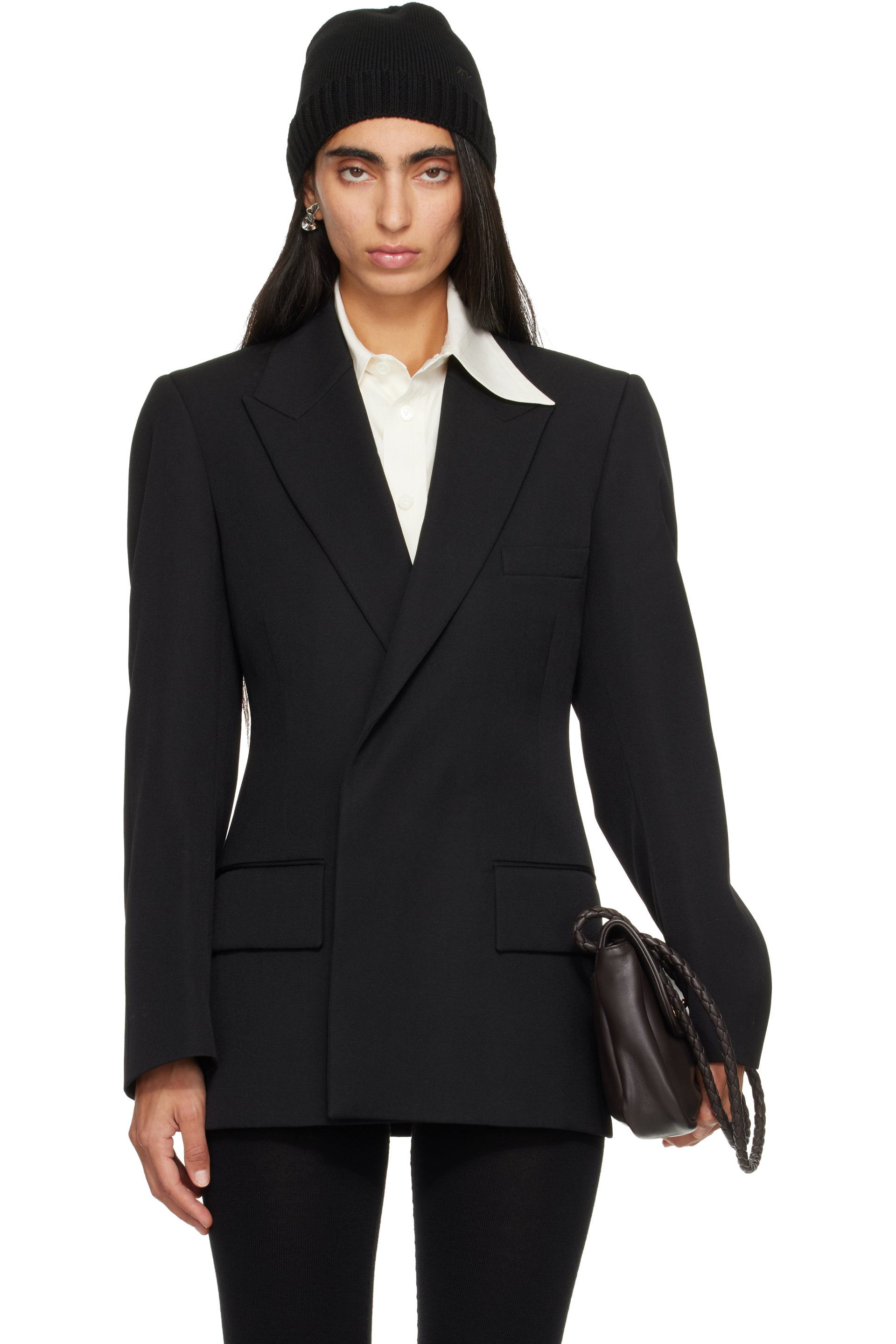 Bottega Veneta - Blouson Floating noir en laine