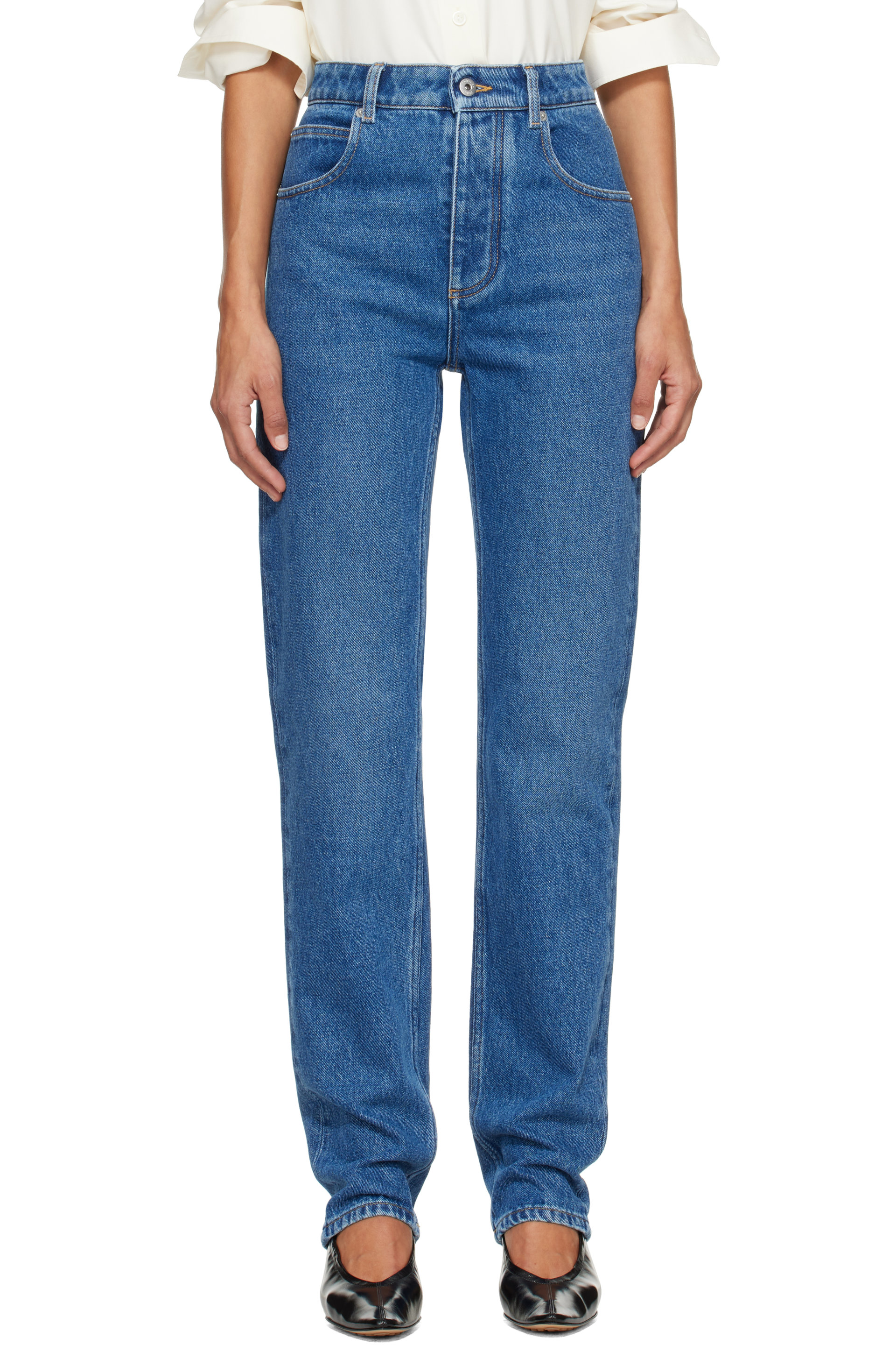 Bottega Veneta - Blue Faded Denim Jeans