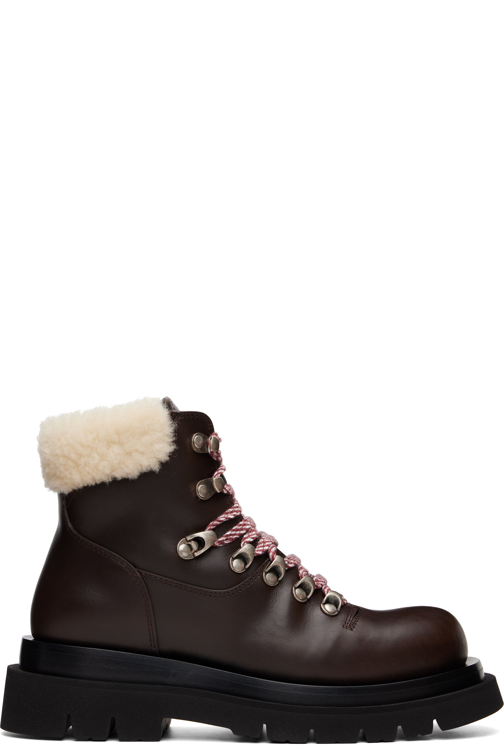 Bottega Veneta - Brown Lug Hiking Ankle Boots