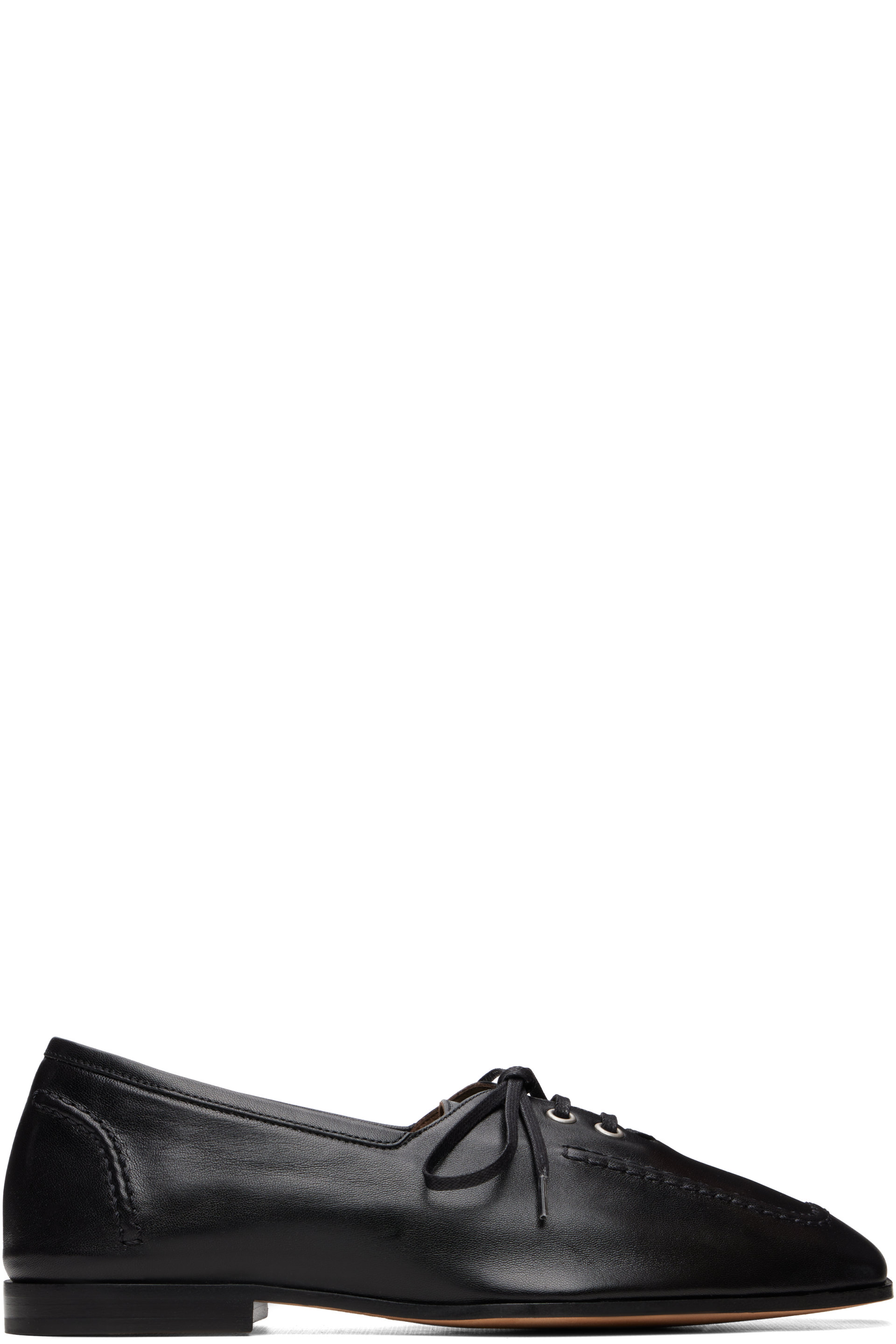 Bottega Veneta - Black Gino Lace-Up Oxfords