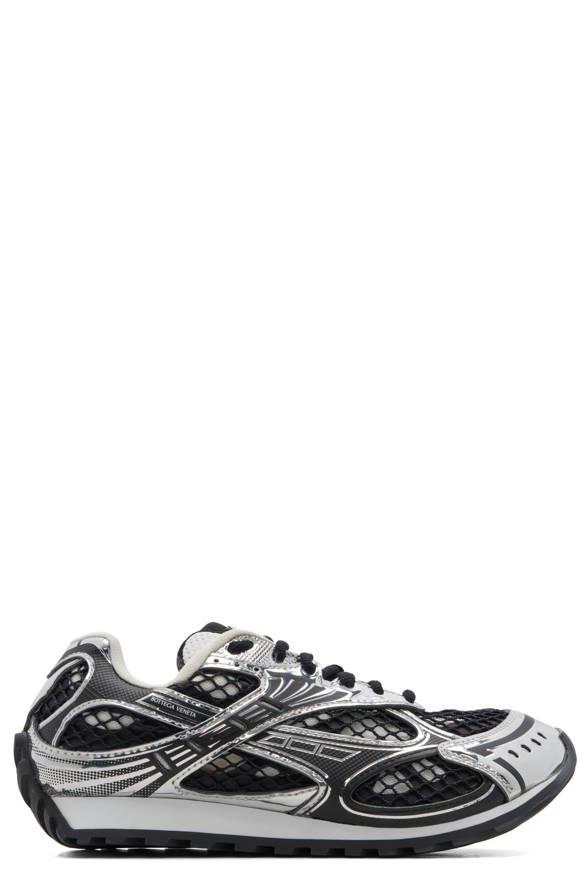 Bottega Veneta - Black & Silver Orbit Sneakers