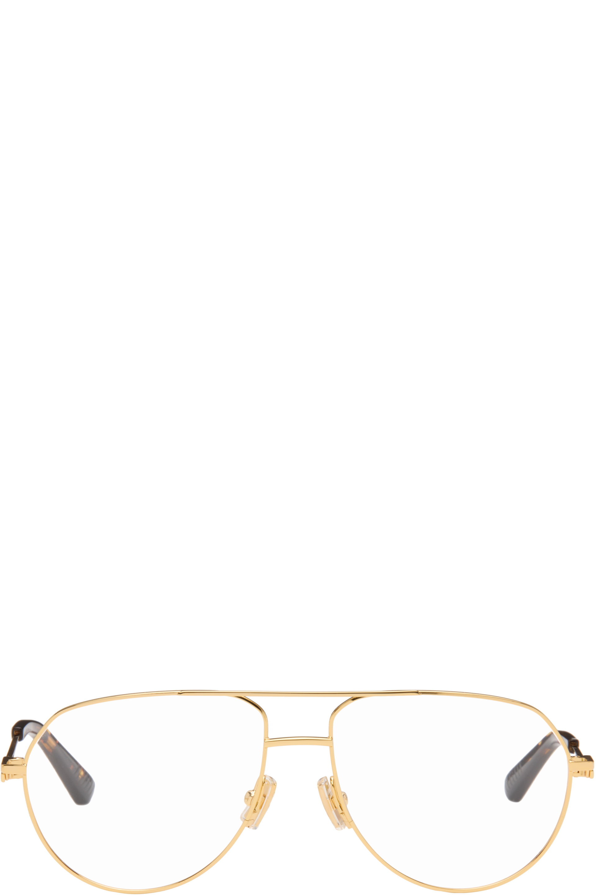 Bottega Veneta - Gold Aviator Glasses