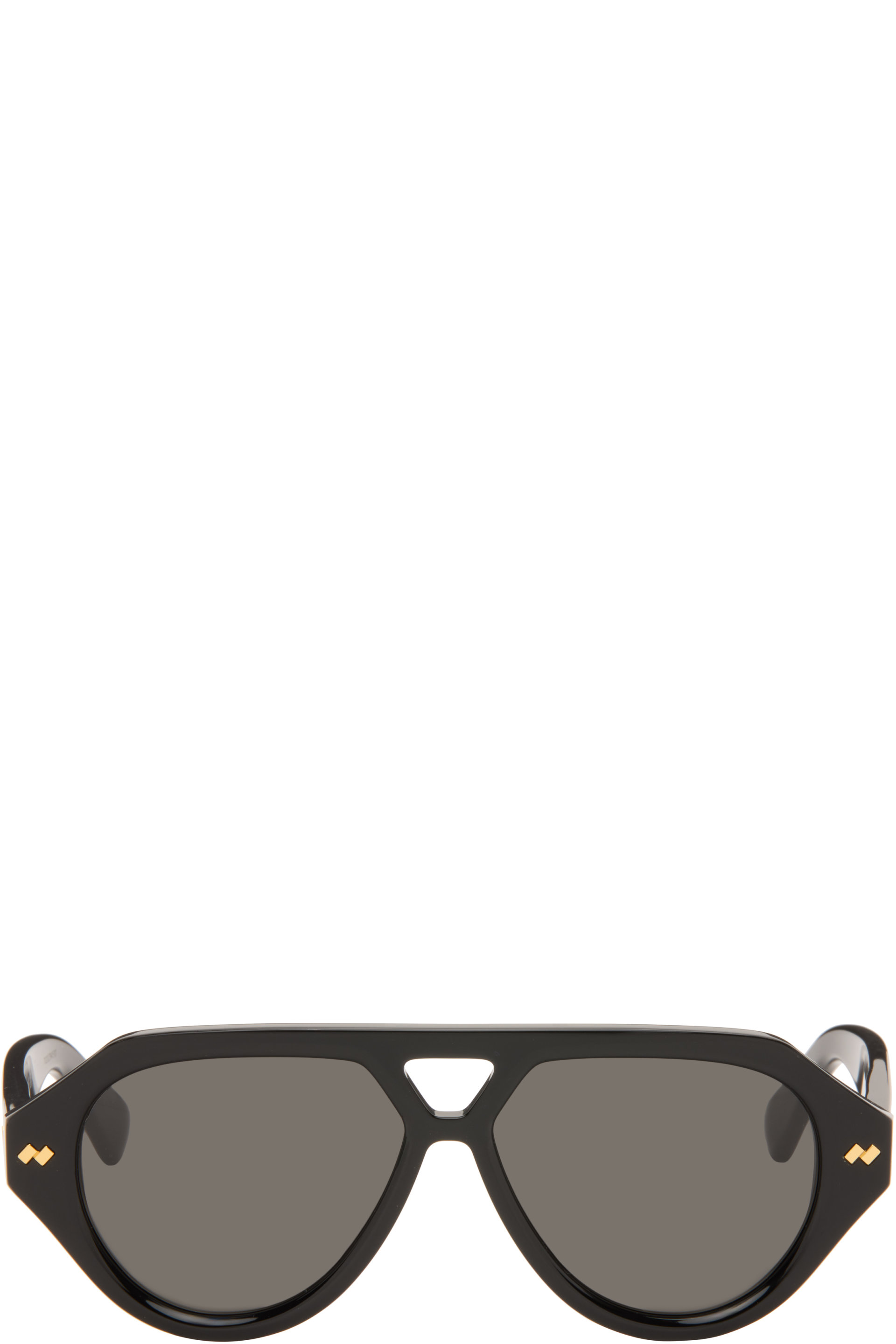 Bottega Veneta - Black Dizzy Aviator Sunglasses