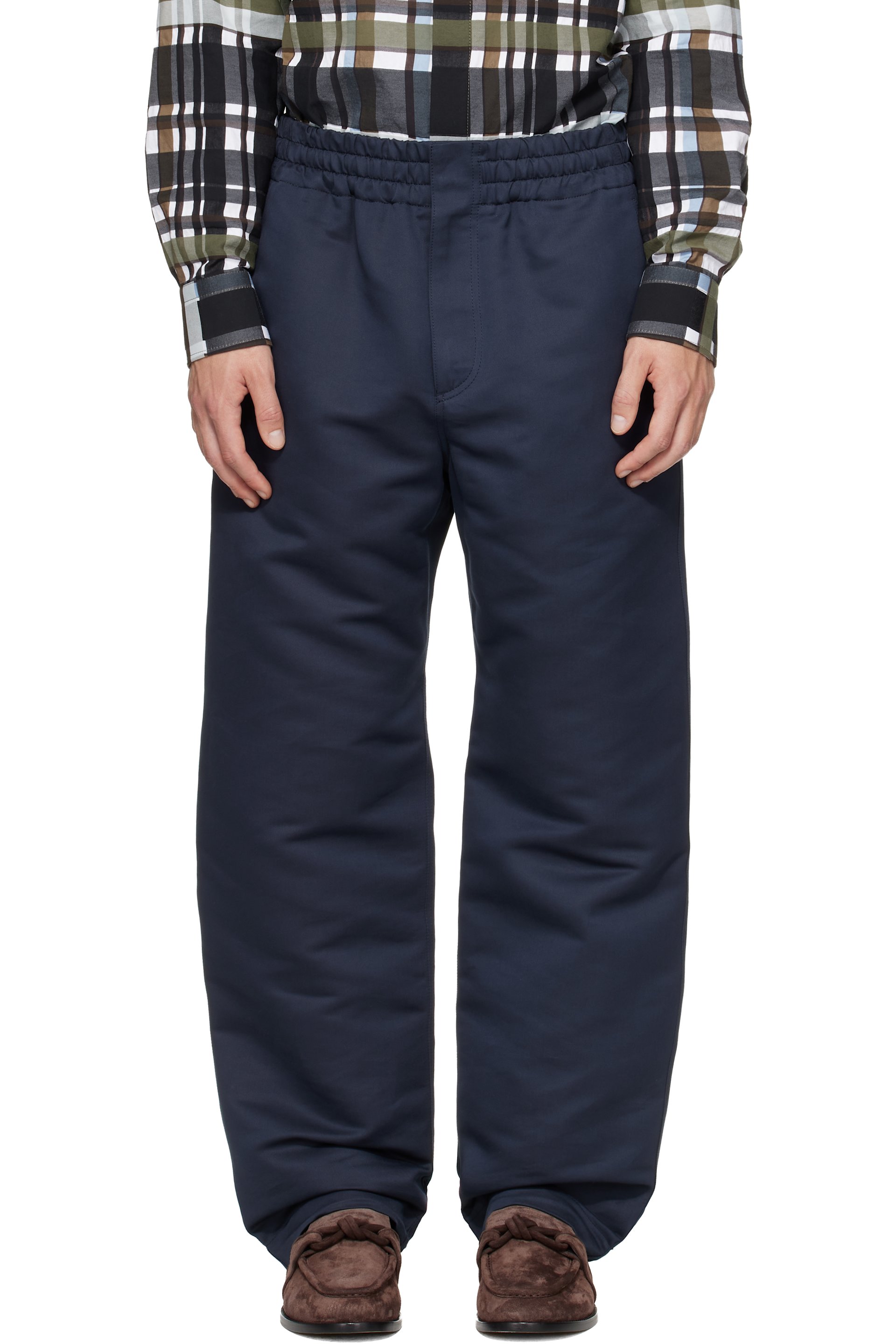 Bottega Veneta - Navy Drawstring Trousers