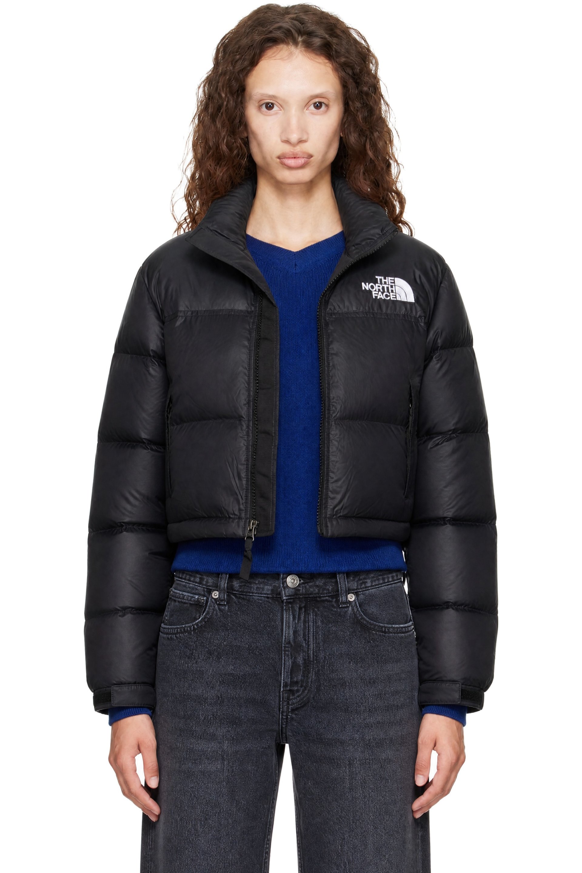 The North Face - Blouson écourté Nuptse rembourré en duvet