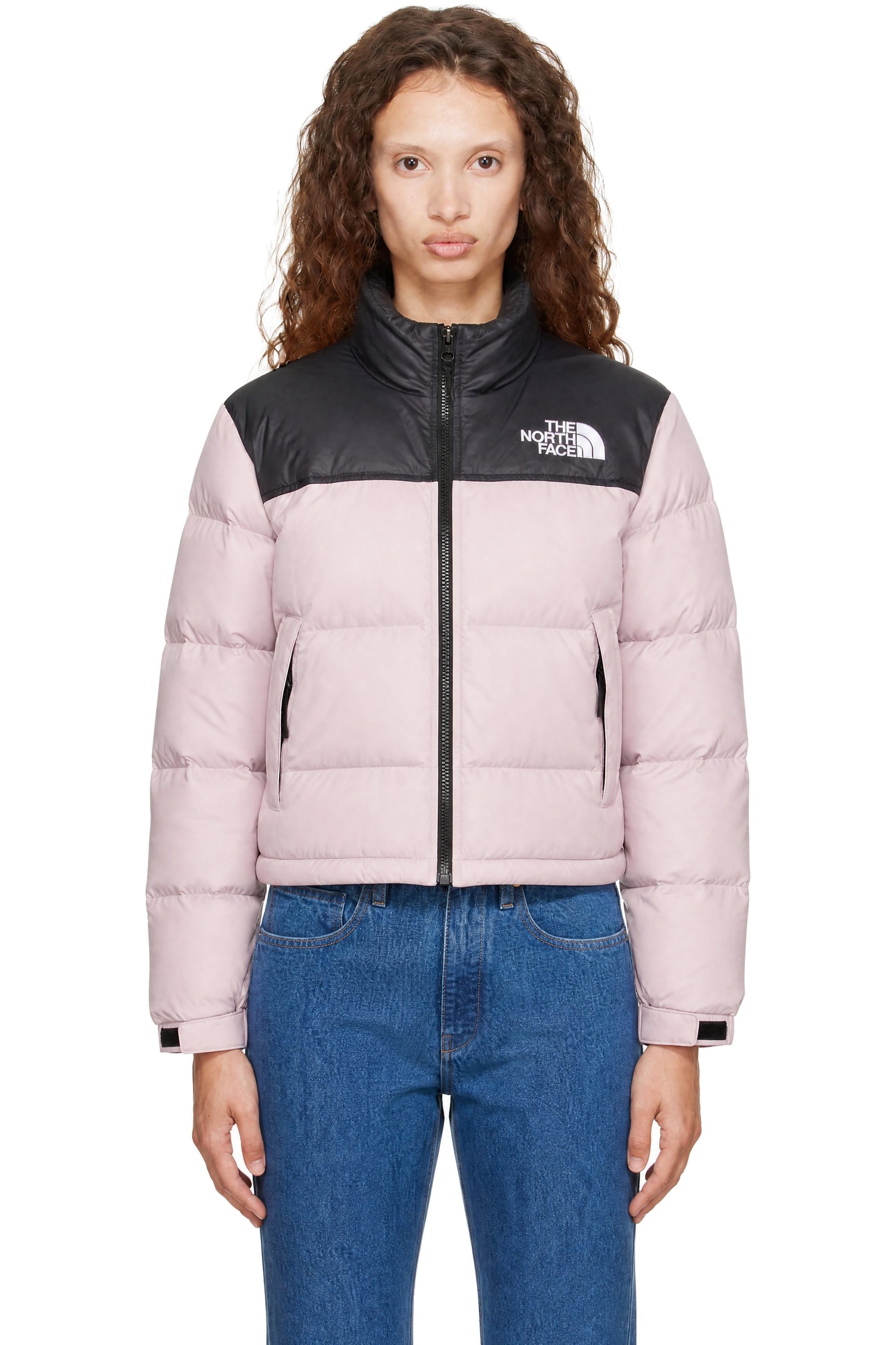 The North Face - Pink Nuptse Short Down Jacket