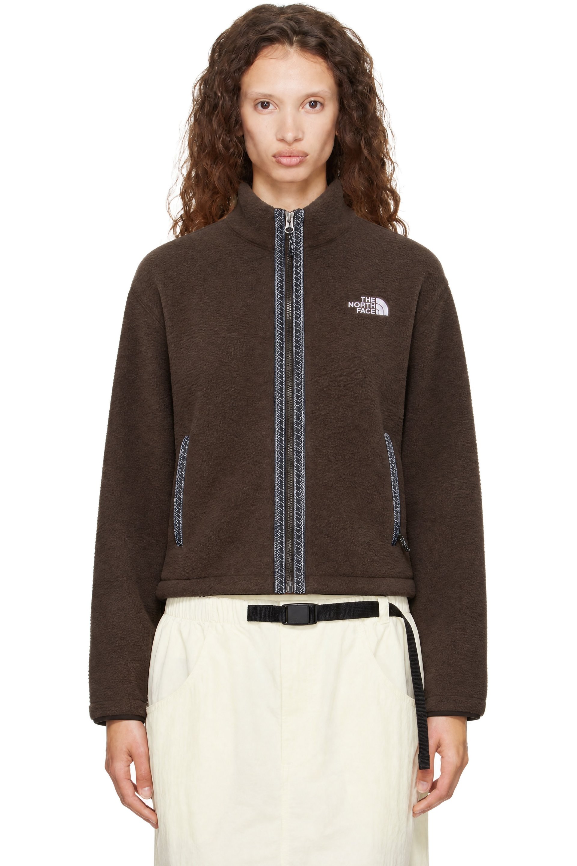The North Face - Brown TNF Fleeski Full-Zip Fleece Jacket