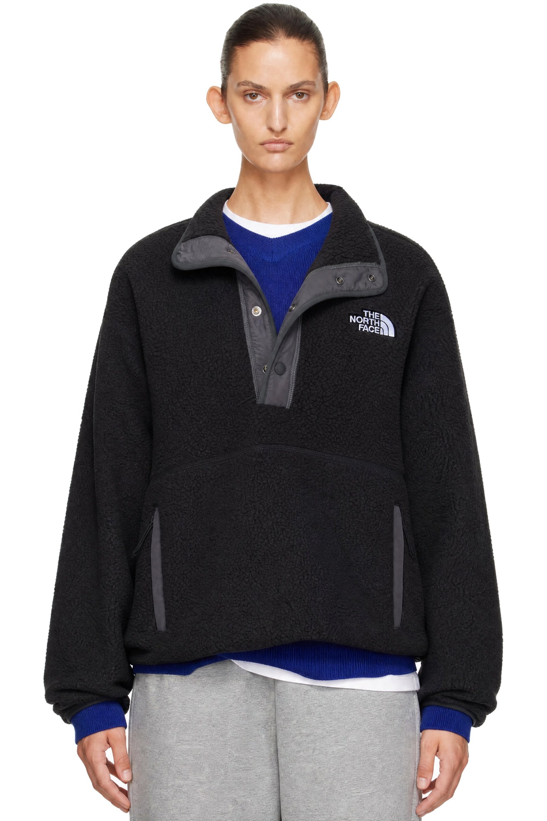 The North Face - Black Cragmont 1/2 Snap Fleece Sweater