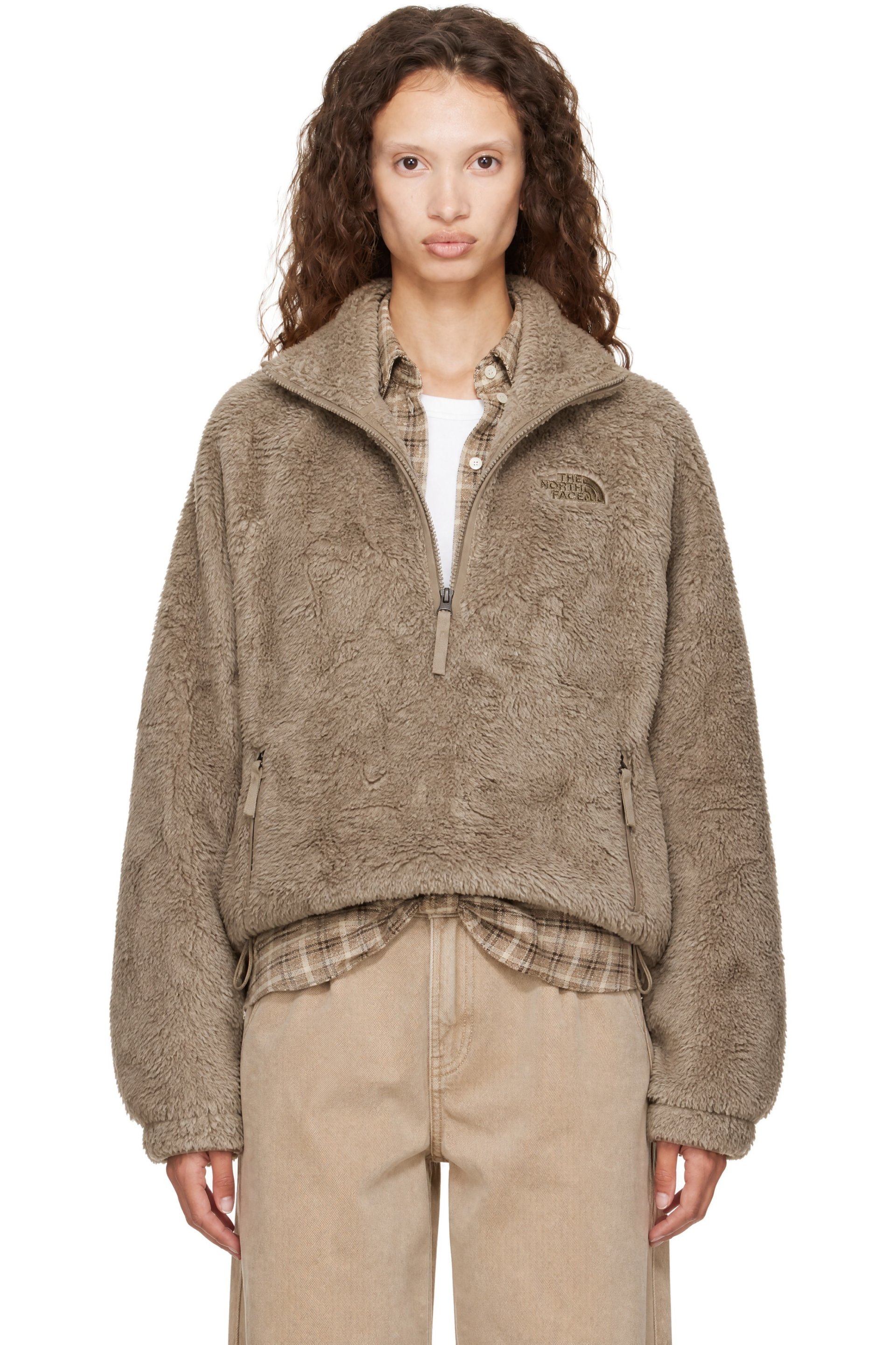 The North Face - Taupe Osito Evolve 1/2 Zip Fleece Sweater