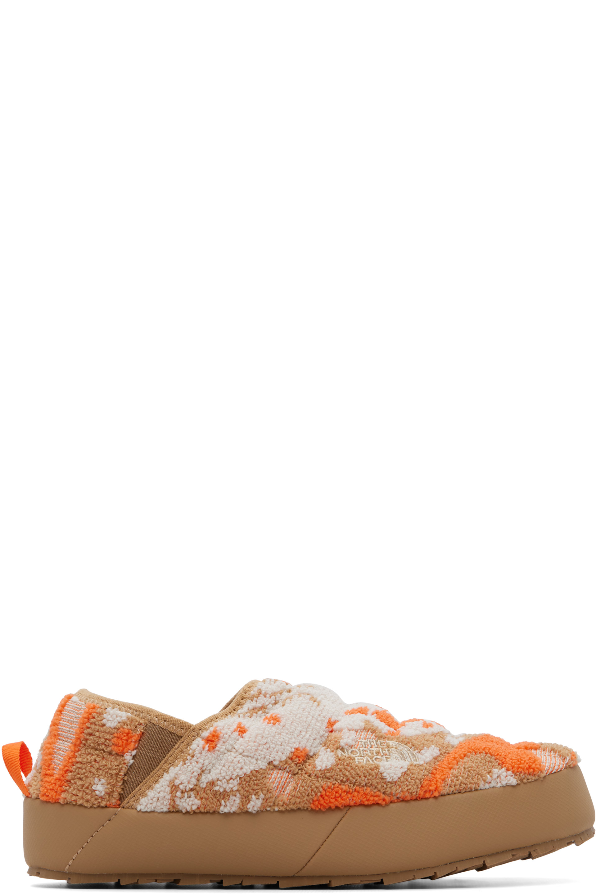 The North Face - Beige & Orange THERMOBALL Traction Knit Mule Loafers