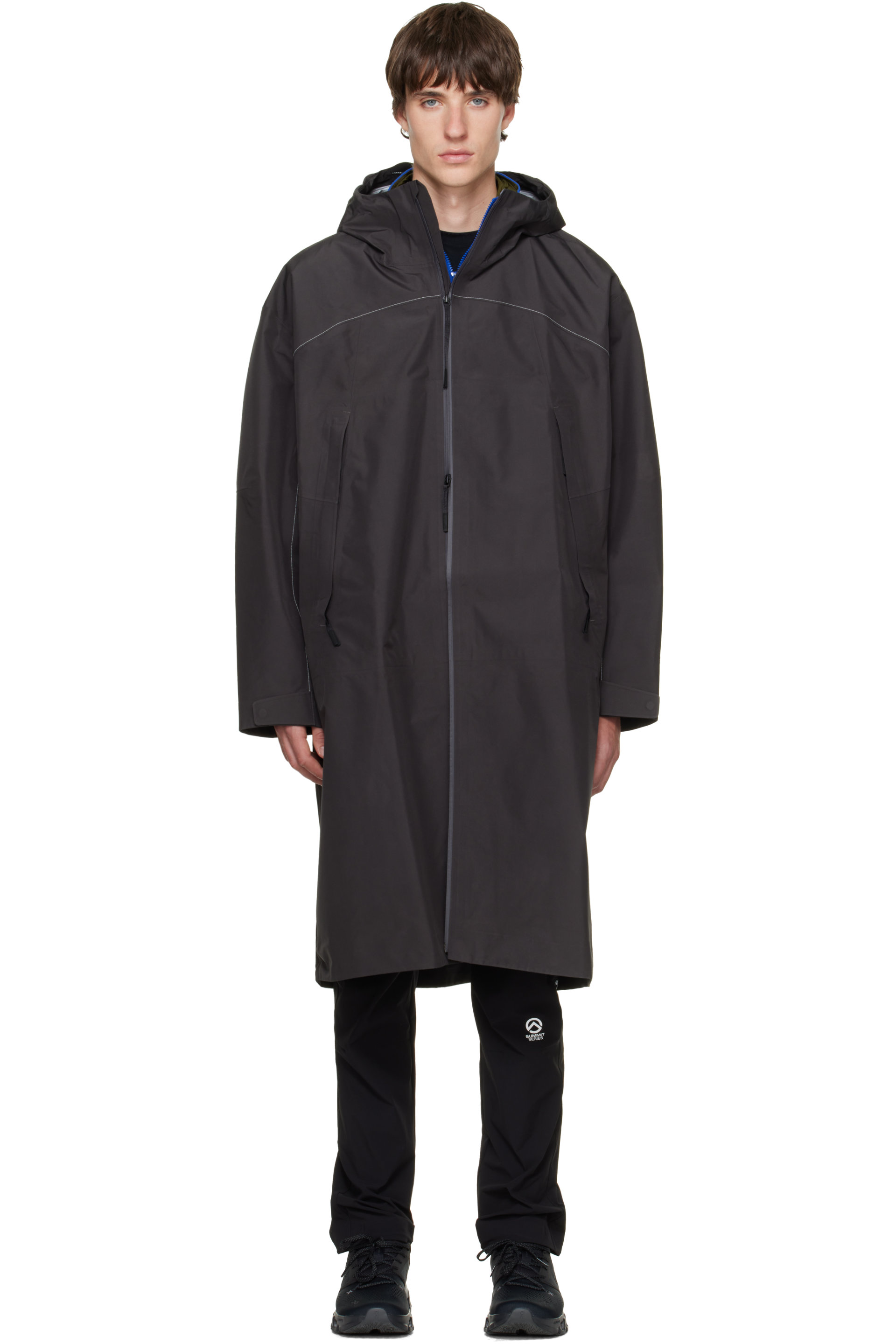 The North Face - Parka imperméable gris en GORE-TEX à trois épaisseurs - Black Box