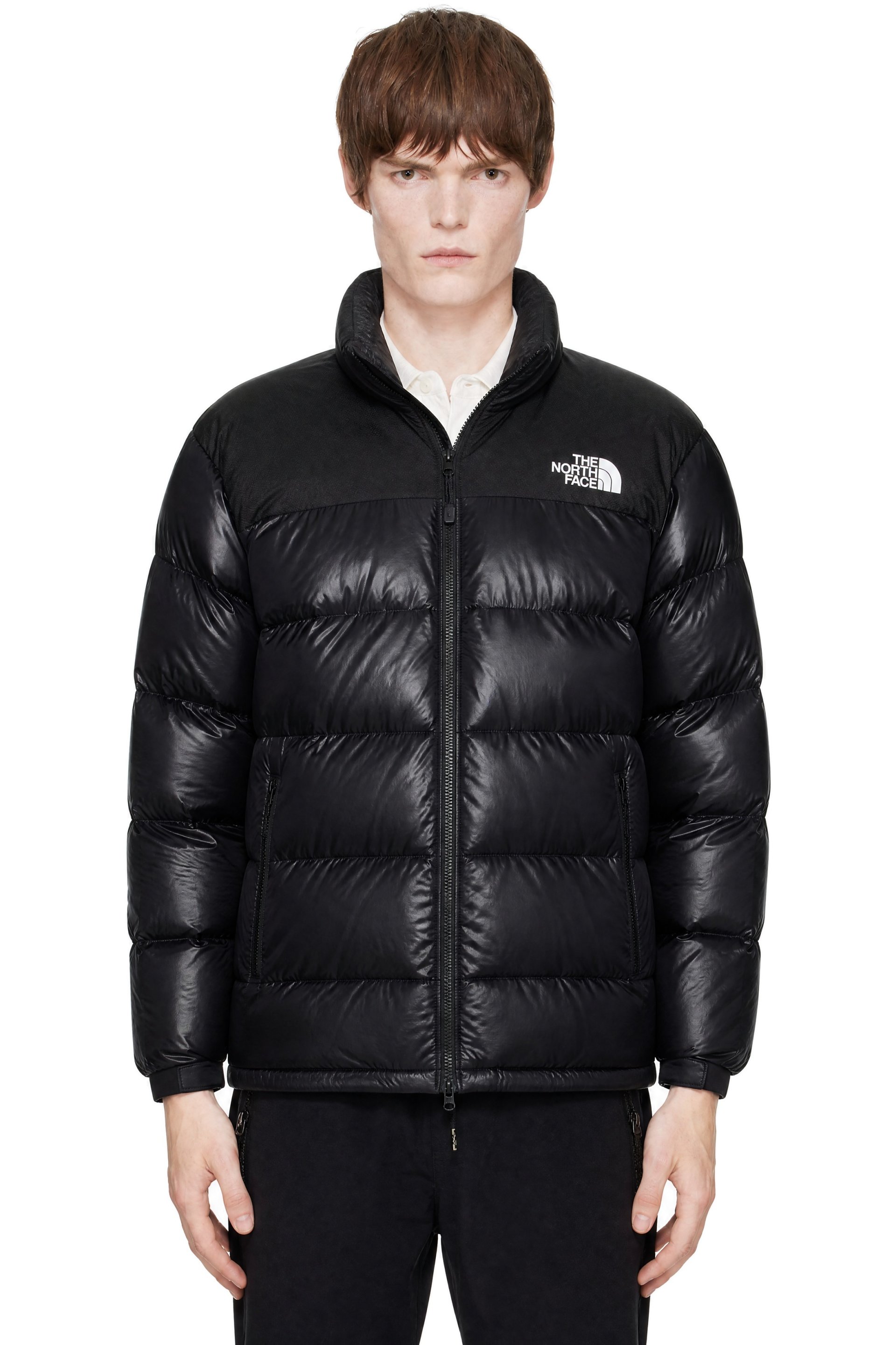 The North Face - Blouson Nuptse noir rembourré en duvet - Summit