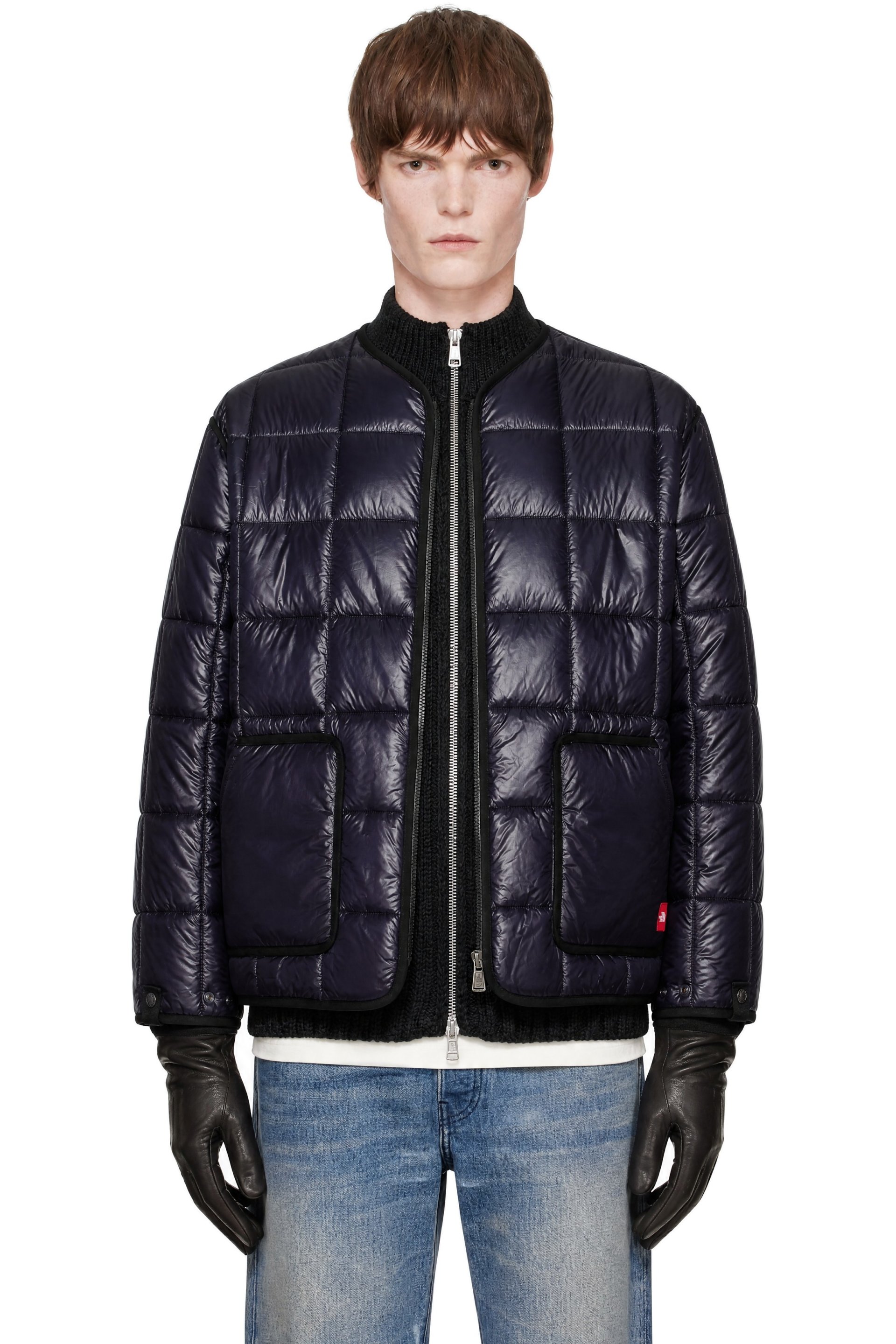 The North Face - Blouson de superposition bleu marine - TNF Red Box
