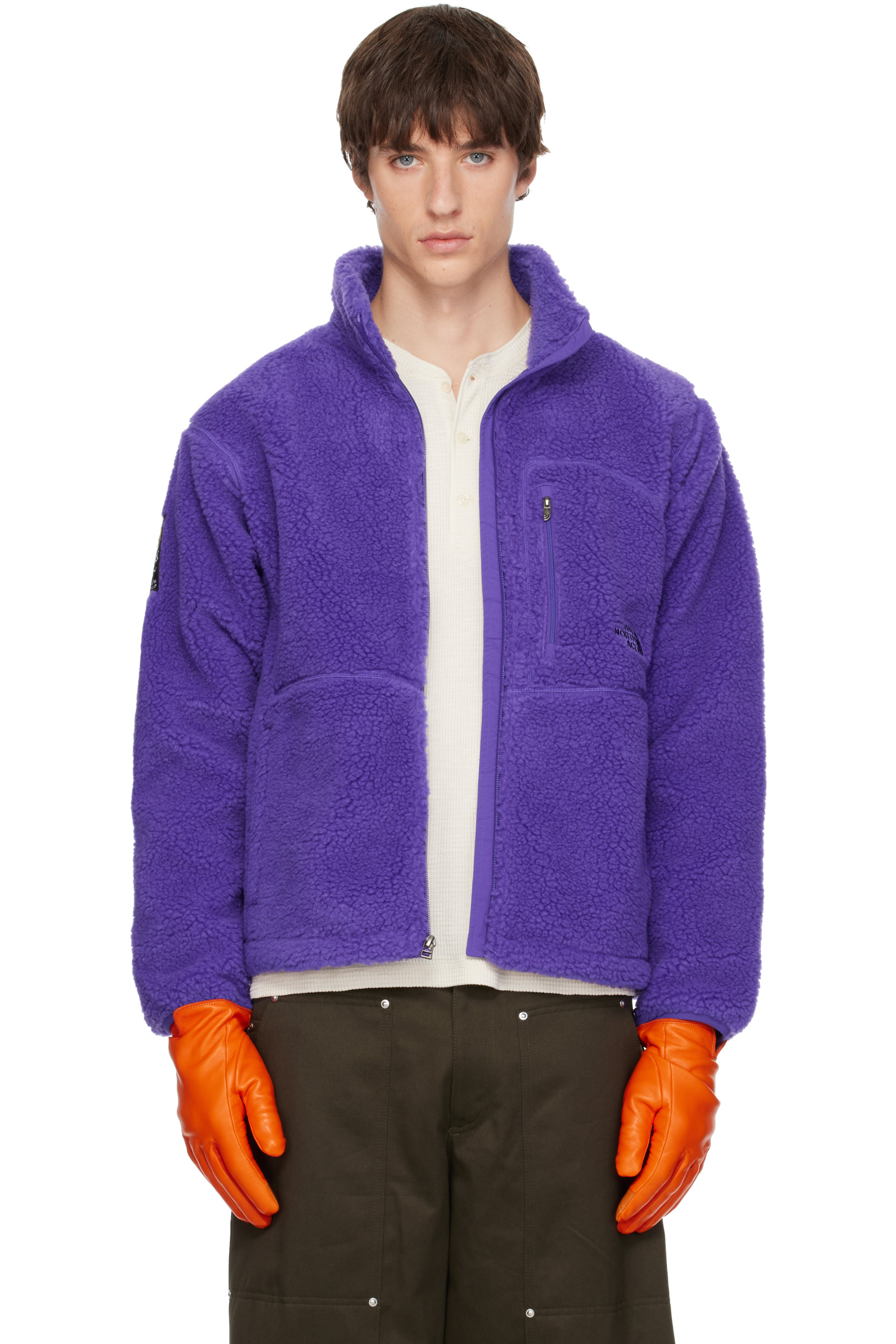 The North Face - Blouson Extreme Pile 2 mauve à glissière