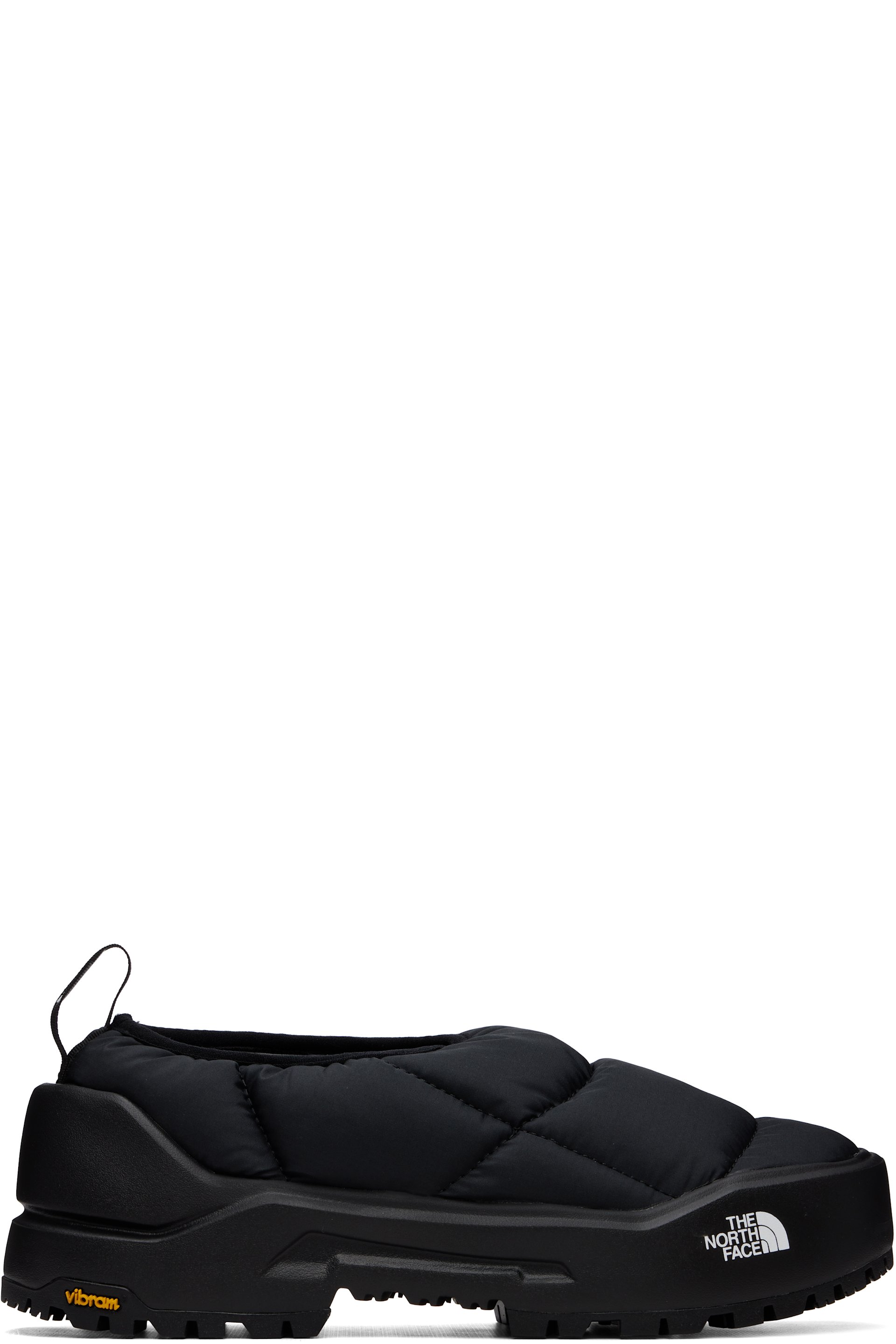The North Face - Flâneurs de style mule noirs en tissu Base Camp à isolation ThermoBall