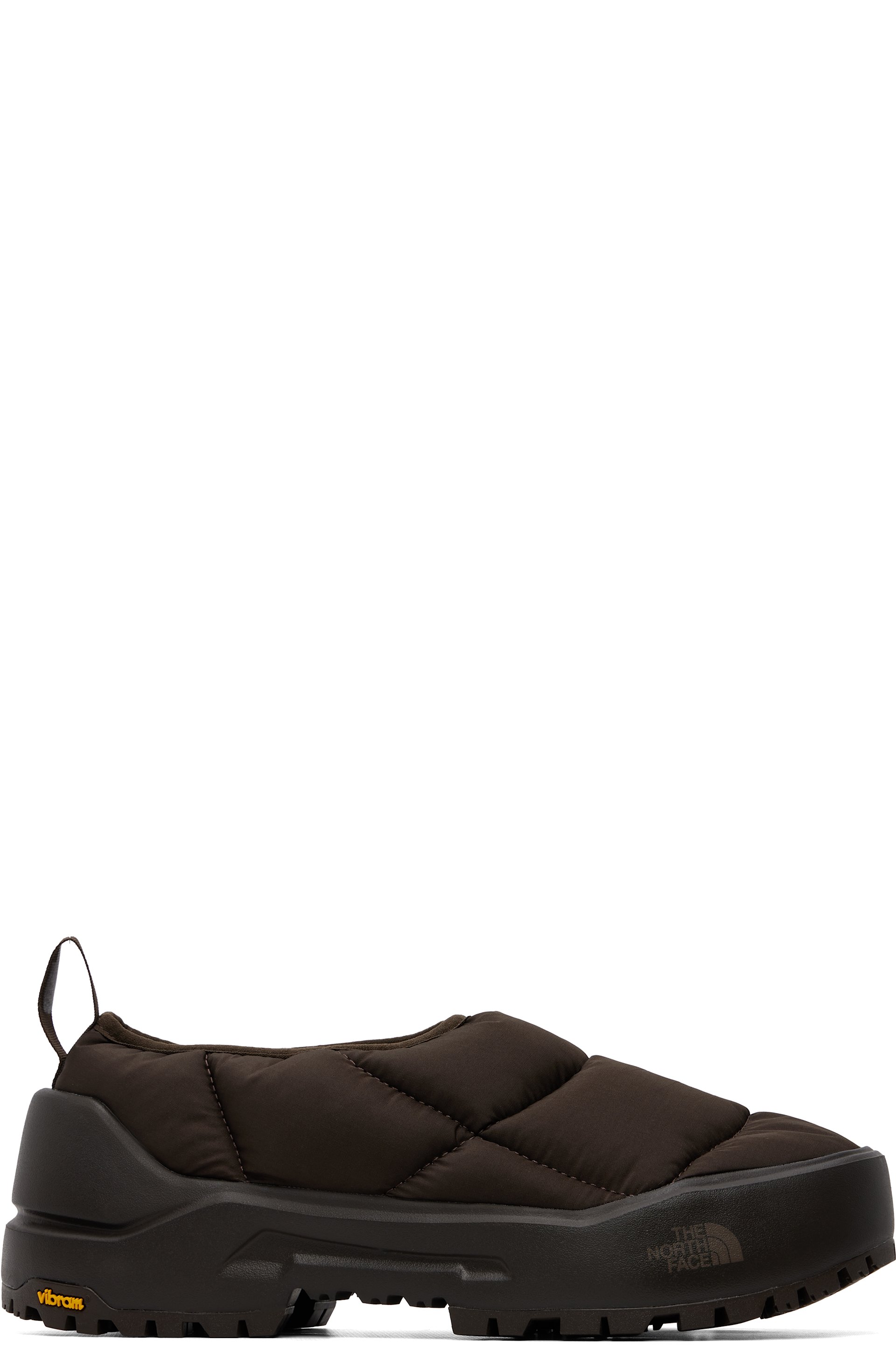 The North Face - Flâneurs de style mule bruns en tissu Base Camp à isolation ThermoBall
