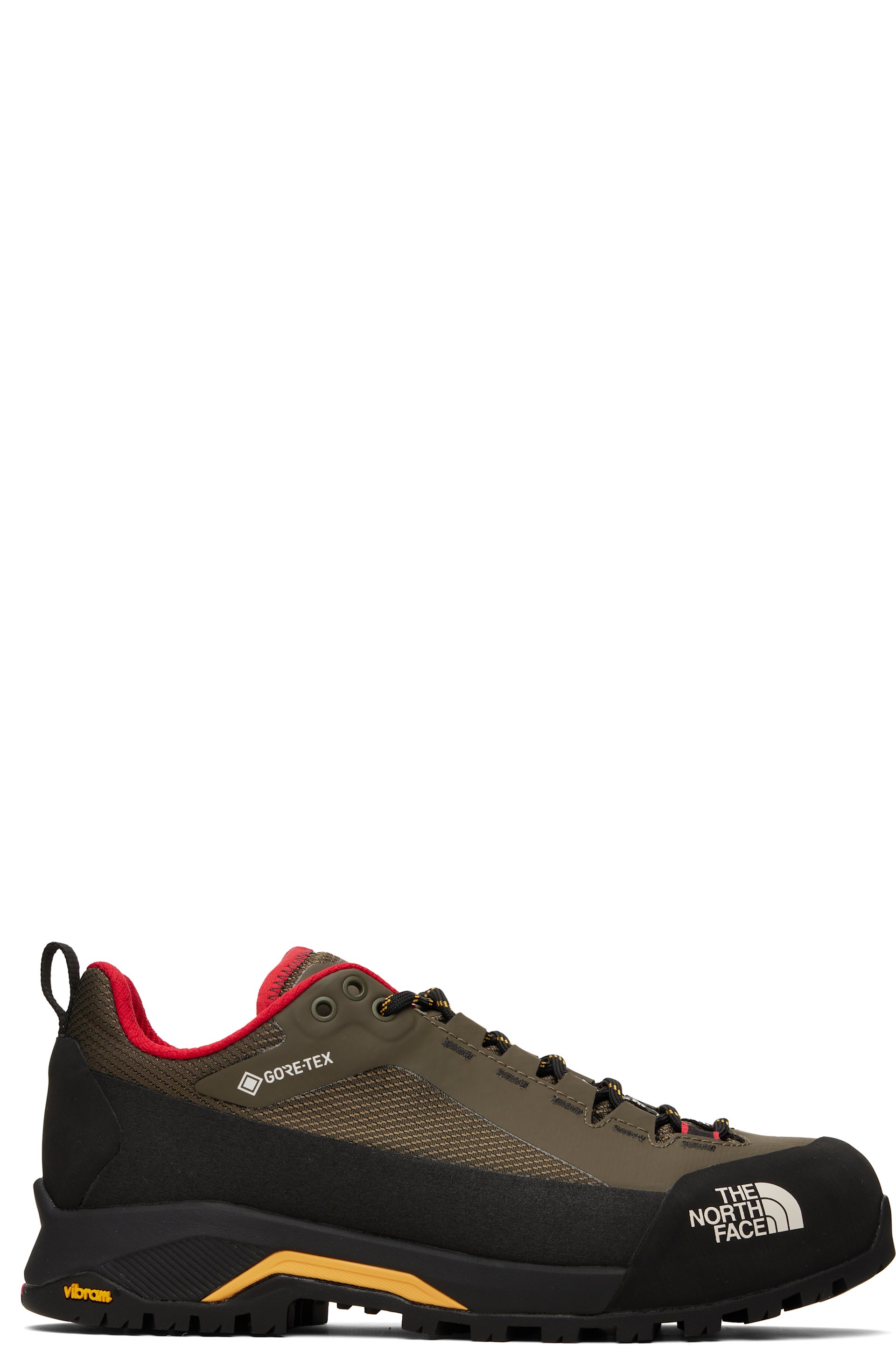 The North Face - Baskets Verto Alpine kaki et noir à doublure en GORE-TEX