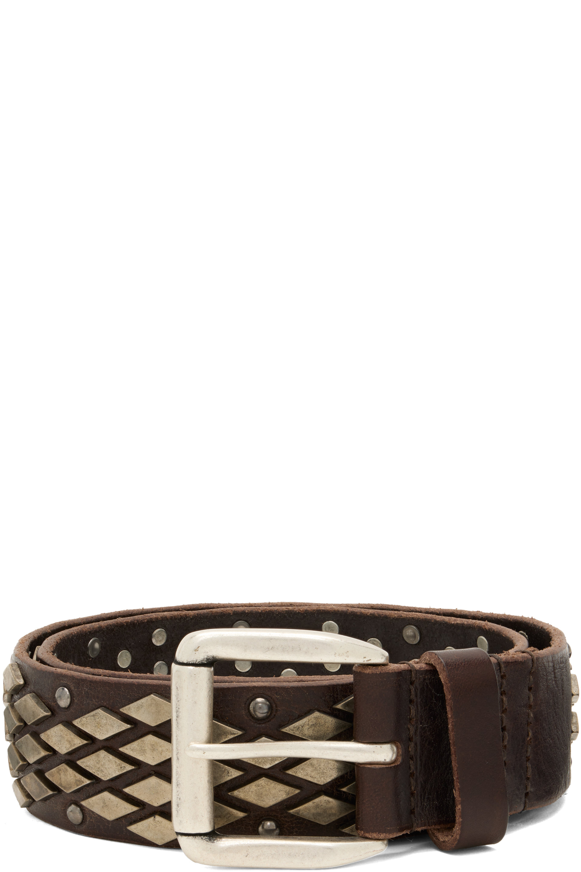 OUR LEGACY - Brown Abstract Snake Belt