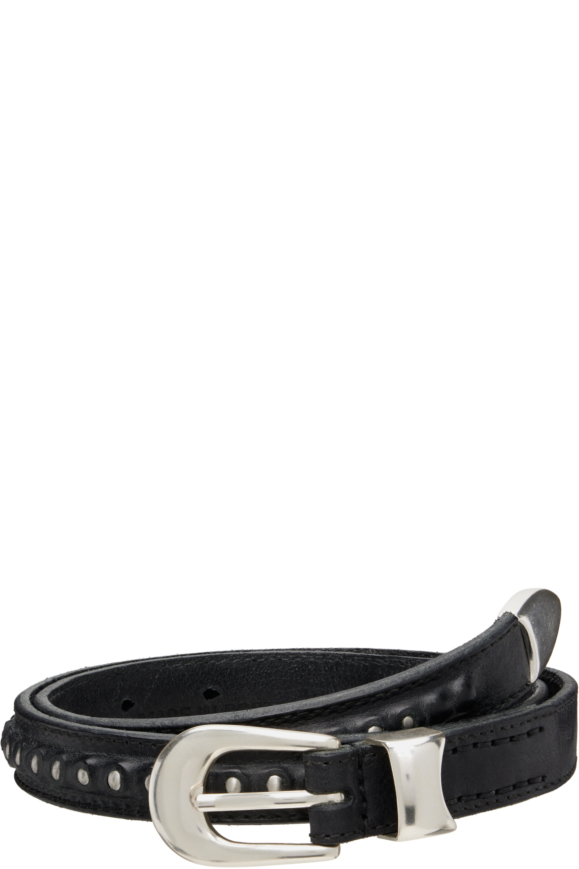 OUR LEGACY - Black 2cm Bullet Chain Belt