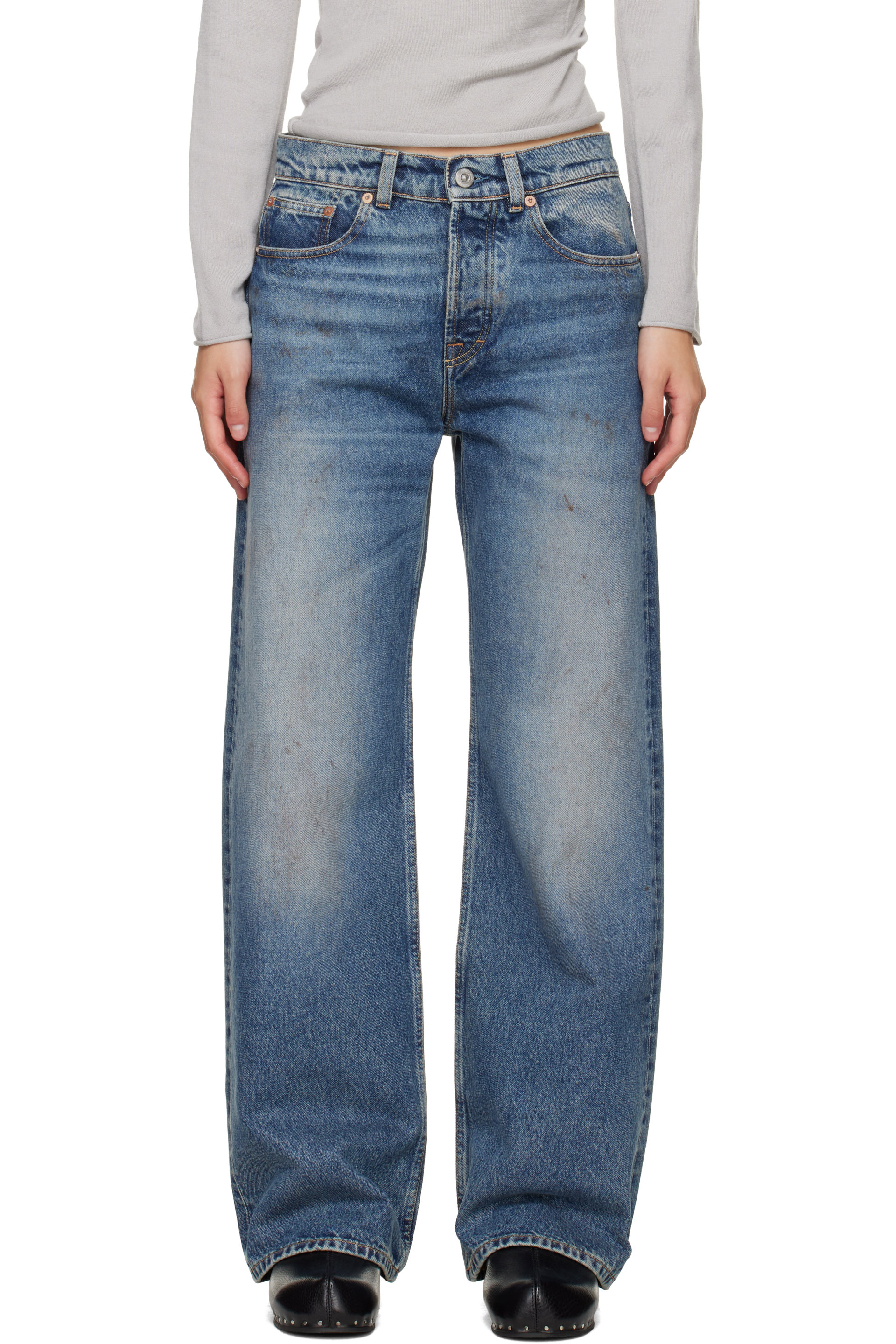 OUR LEGACY - Blue Full Cut Jeans