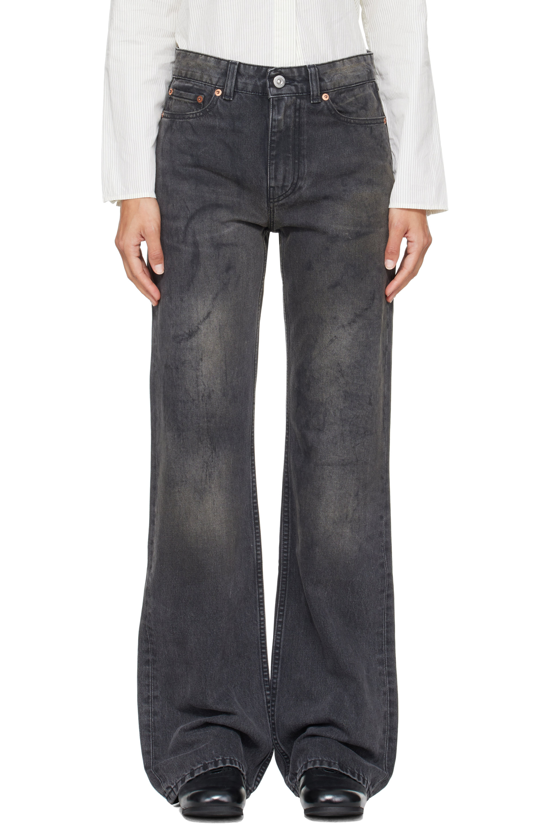 OUR LEGACY - Black Boot Cut Jeans