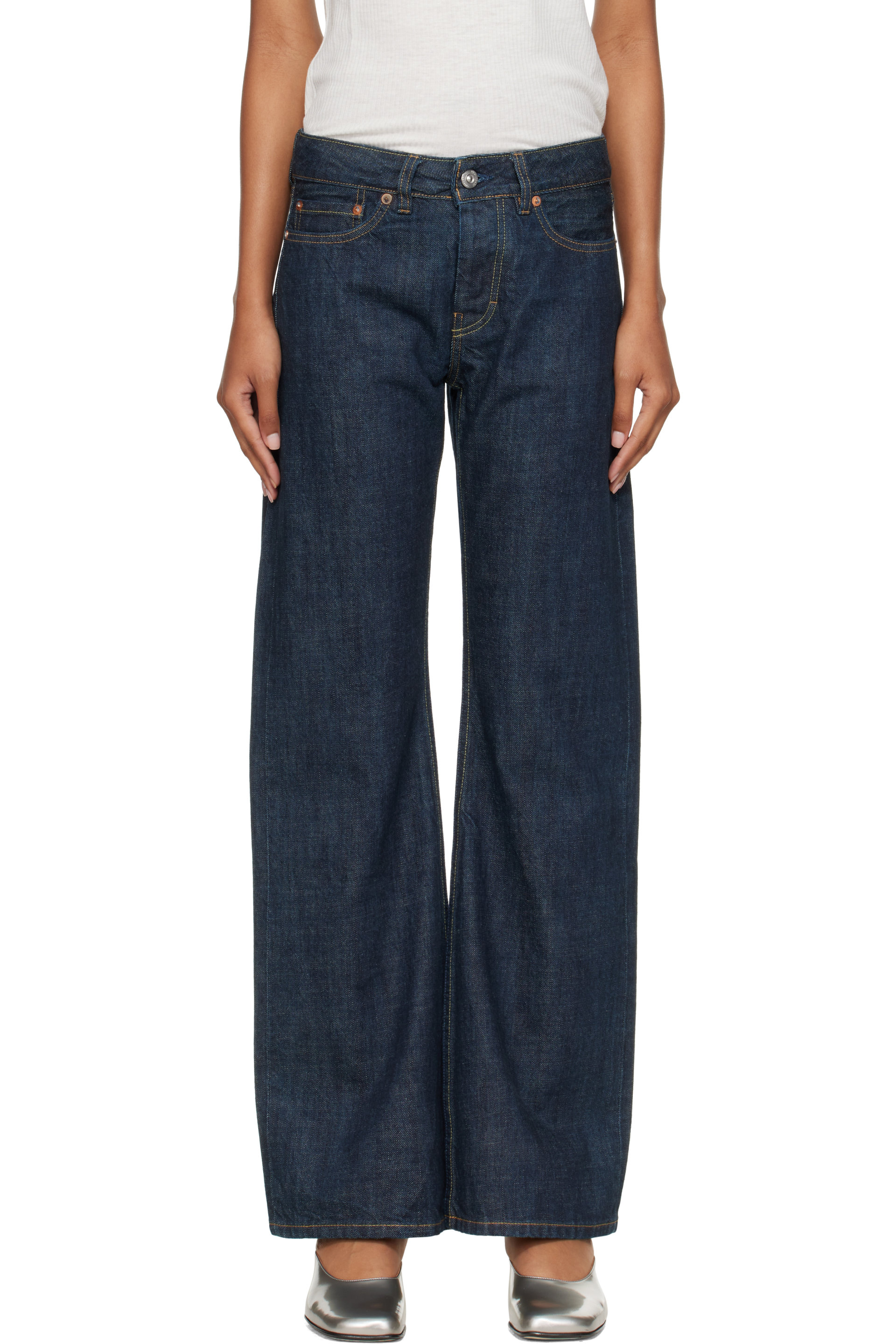 OUR LEGACY - Blue Rover Cut Jeans