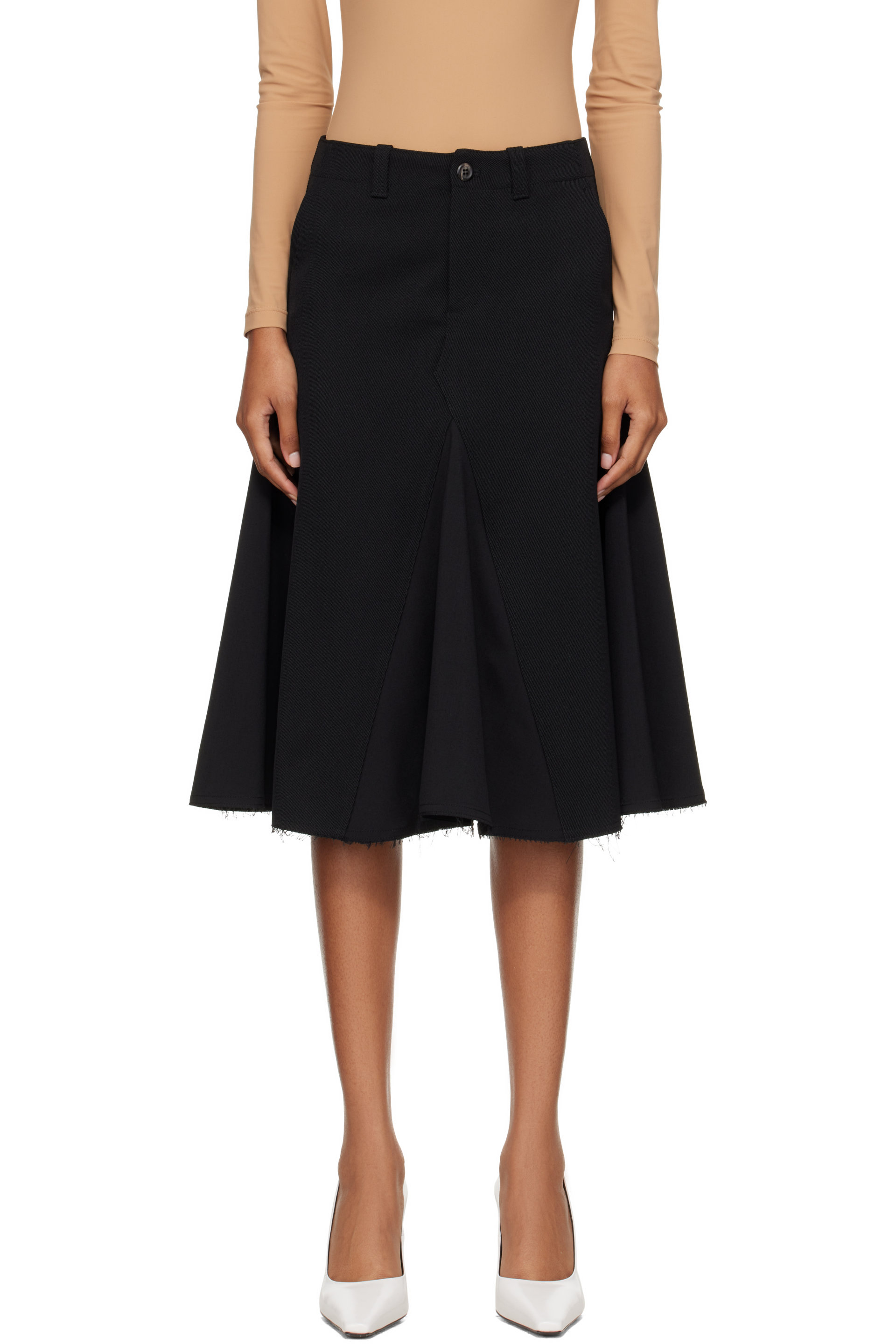 OUR LEGACY - Black Rift Midi Skirt