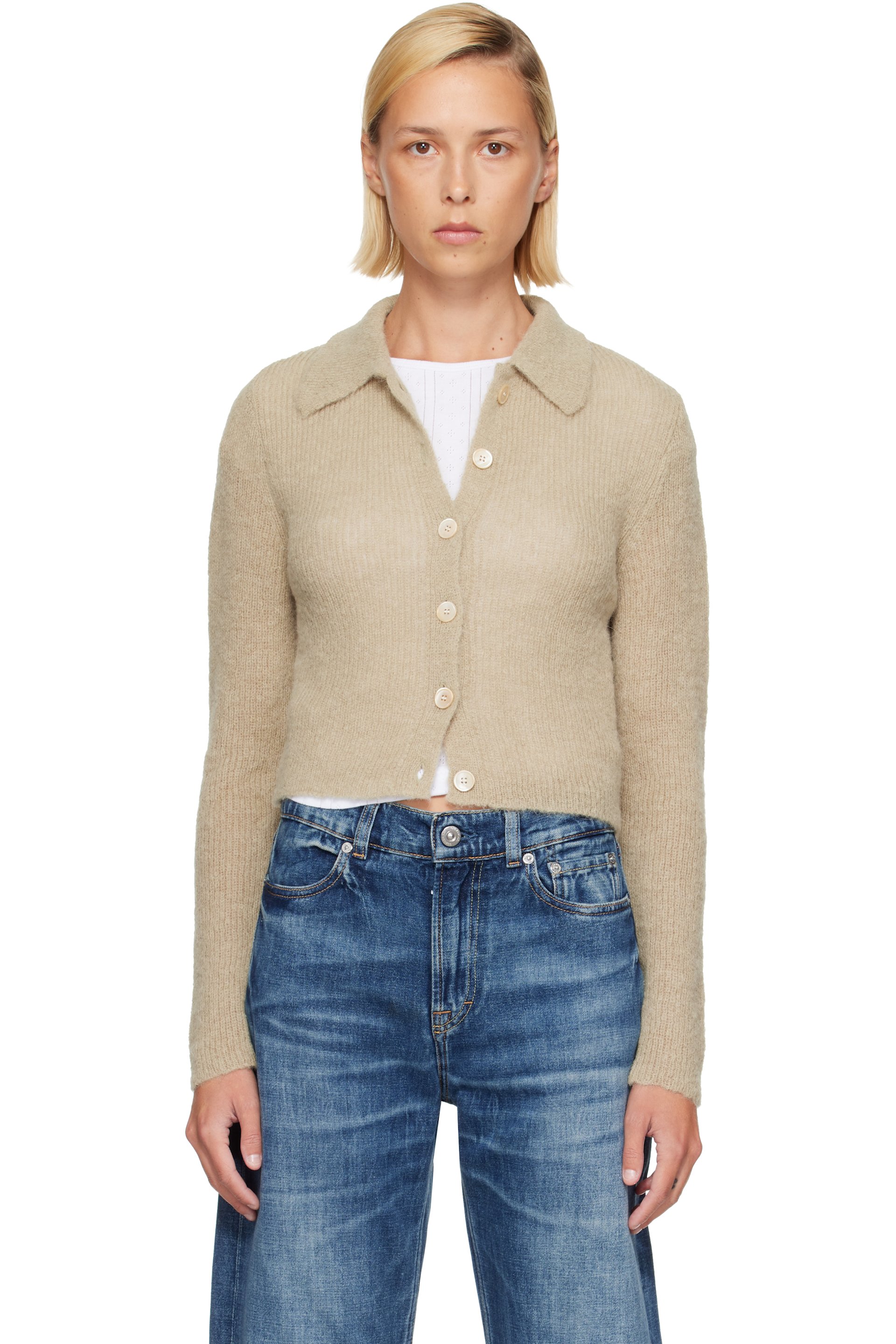 OUR LEGACY - Green Mazzy Polo Cardigan