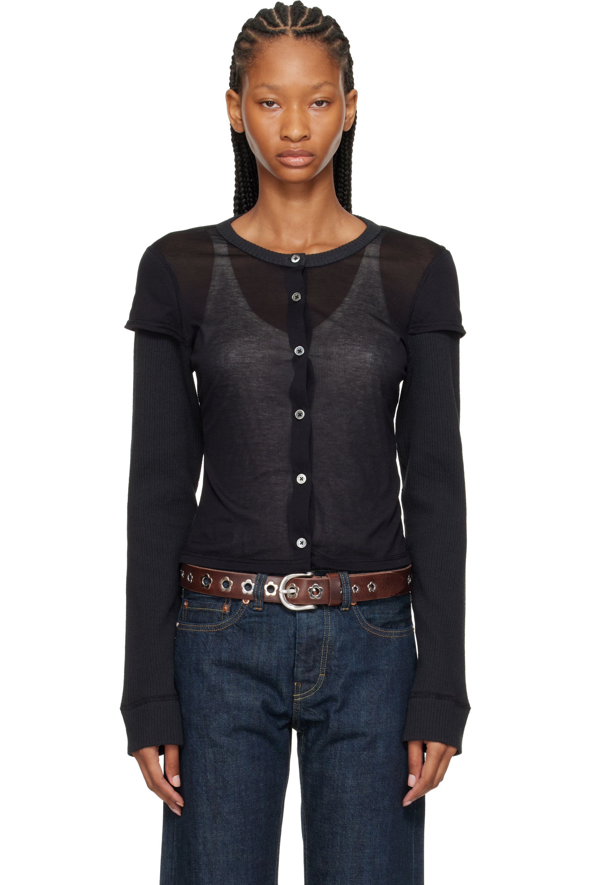 OUR LEGACY - Black Heat Longsleeve Cardigan