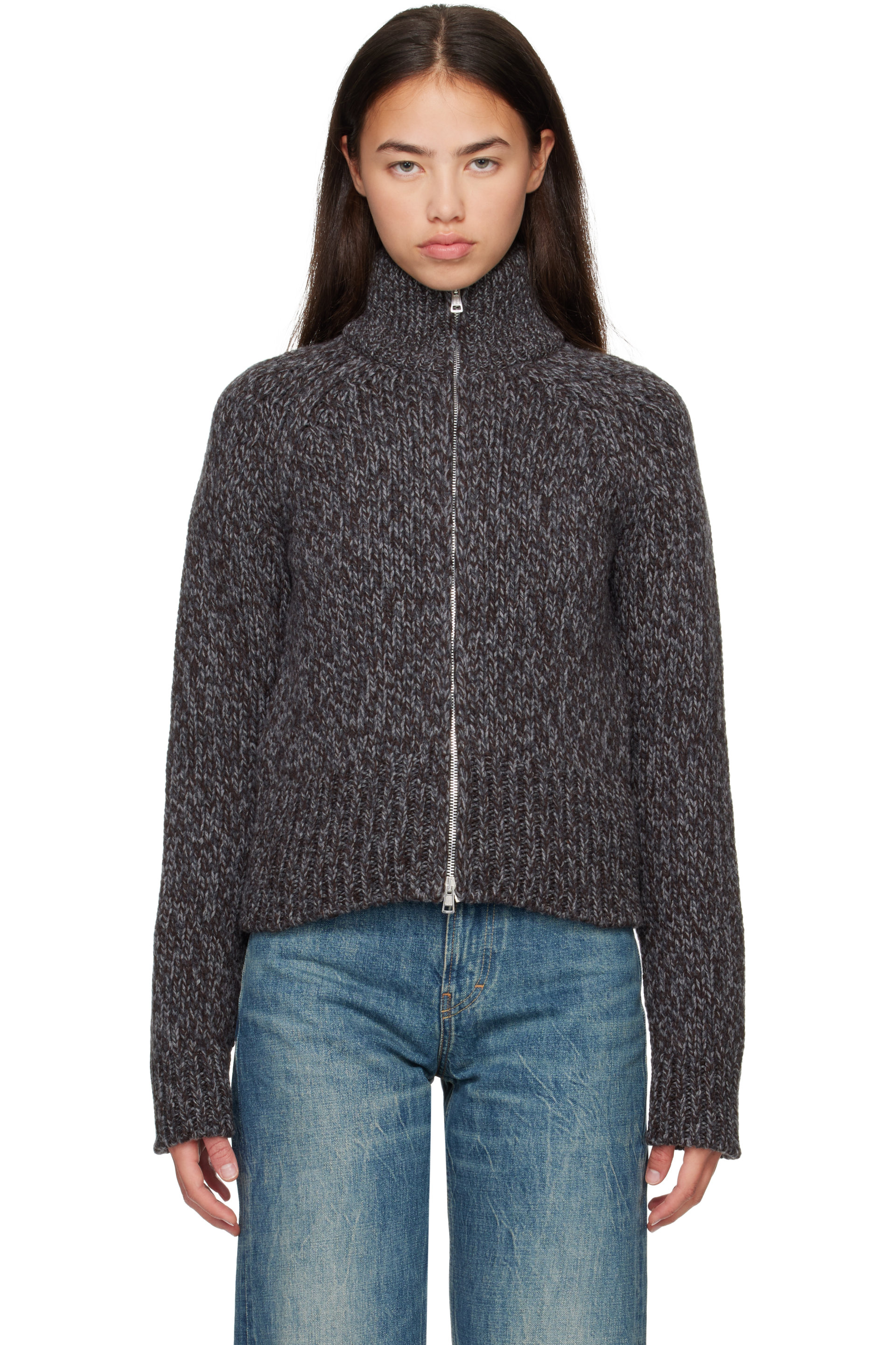 OUR LEGACY - Gray Flight Zip Cardigan
