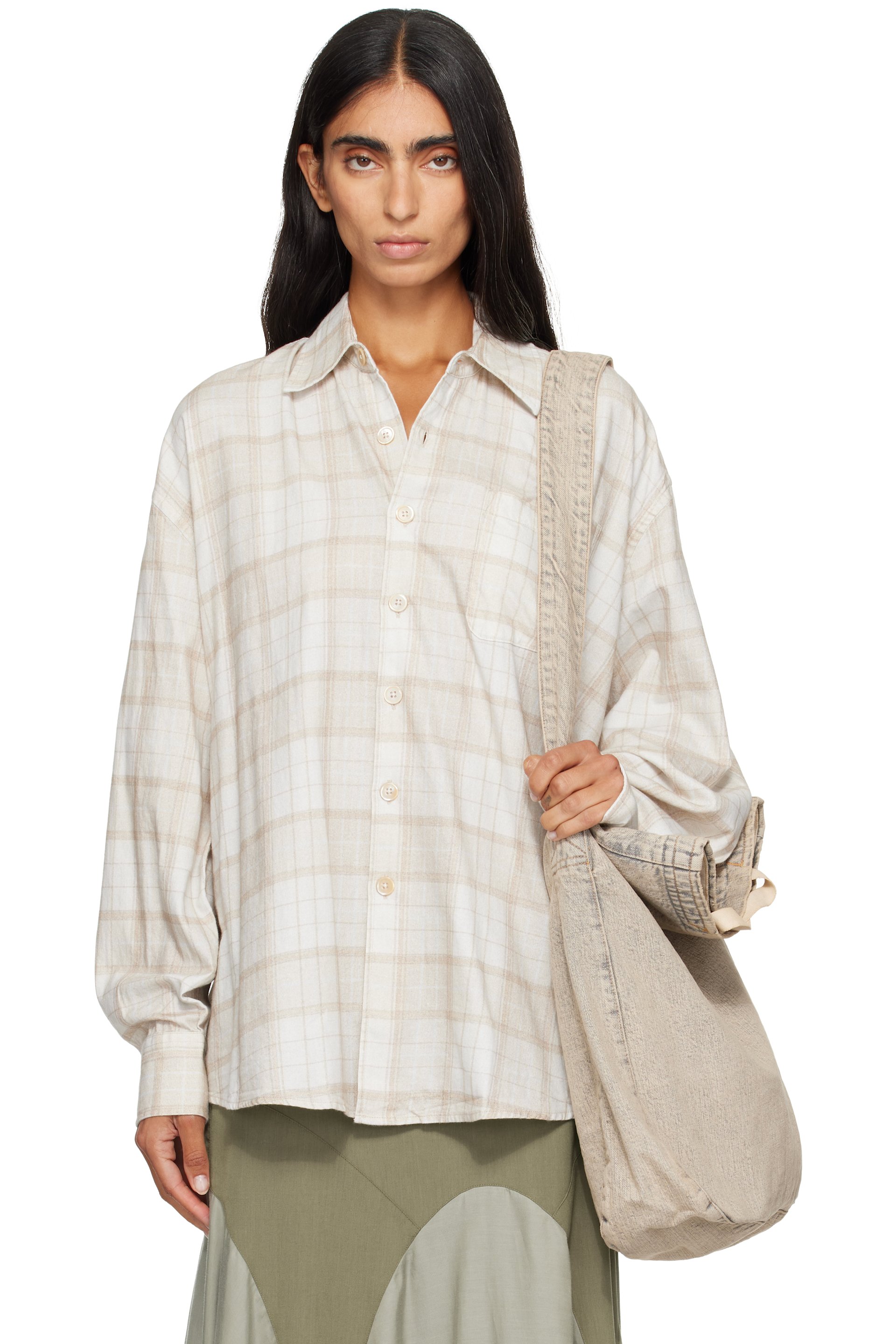 OUR LEGACY - Beige Borrowed Shirt