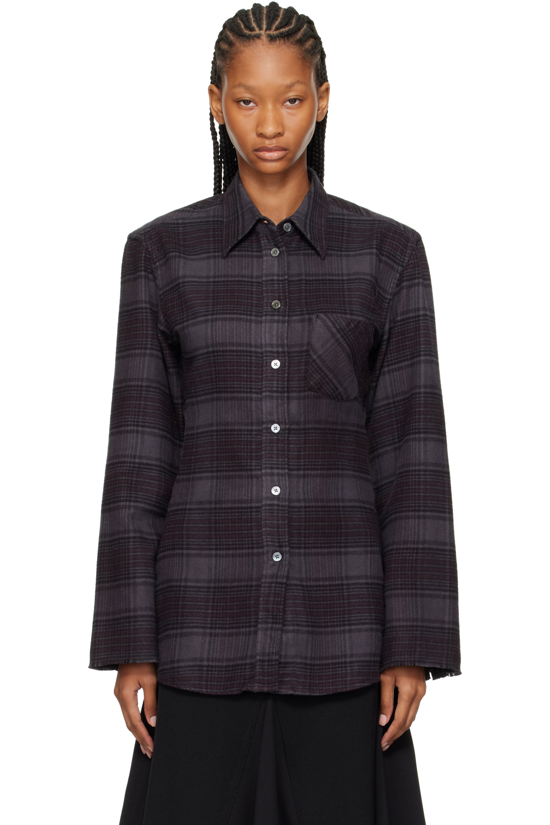 OUR LEGACY - Gray Daisy Shirt