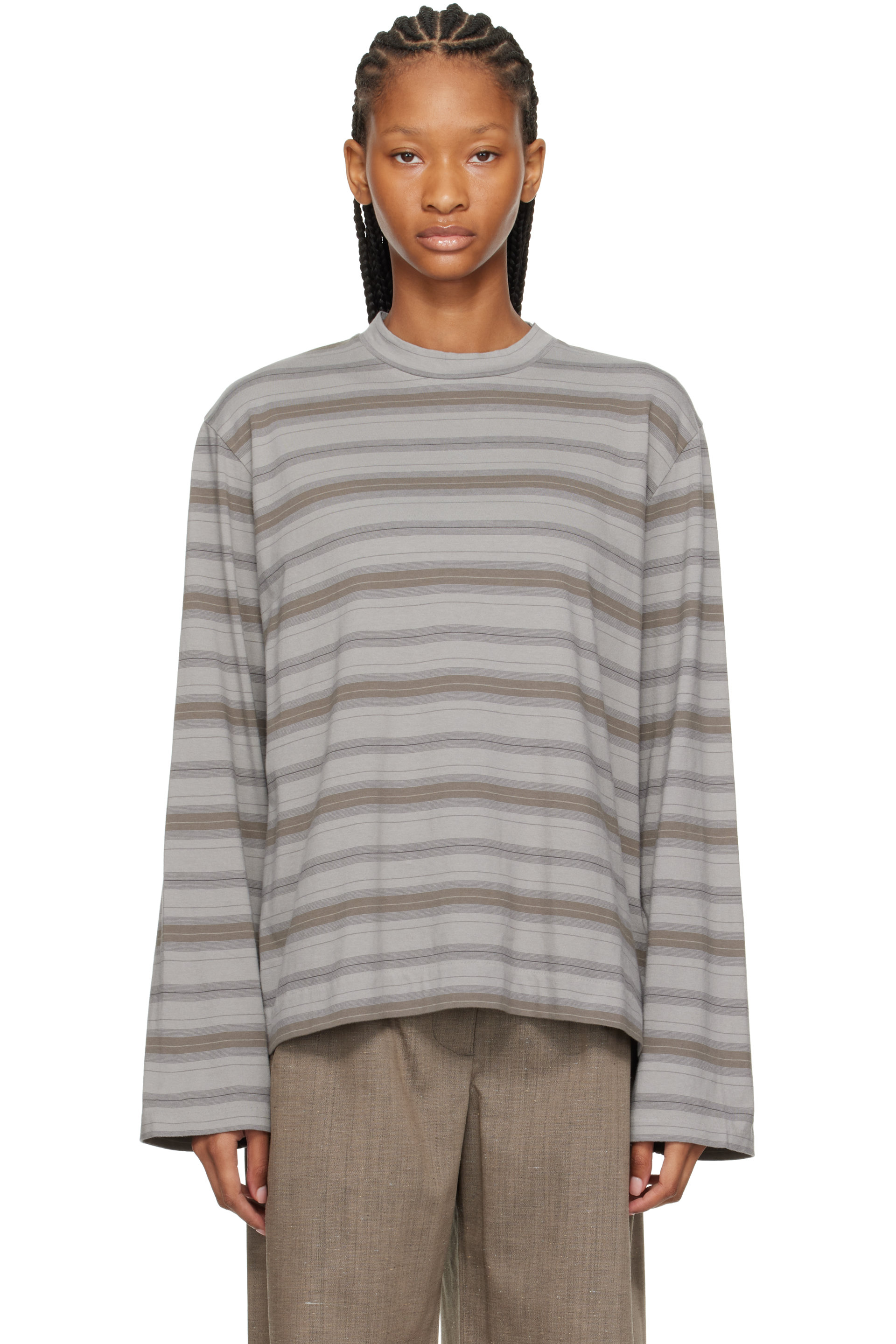 OUR LEGACY - Gray Box Longsleeve T-shirt