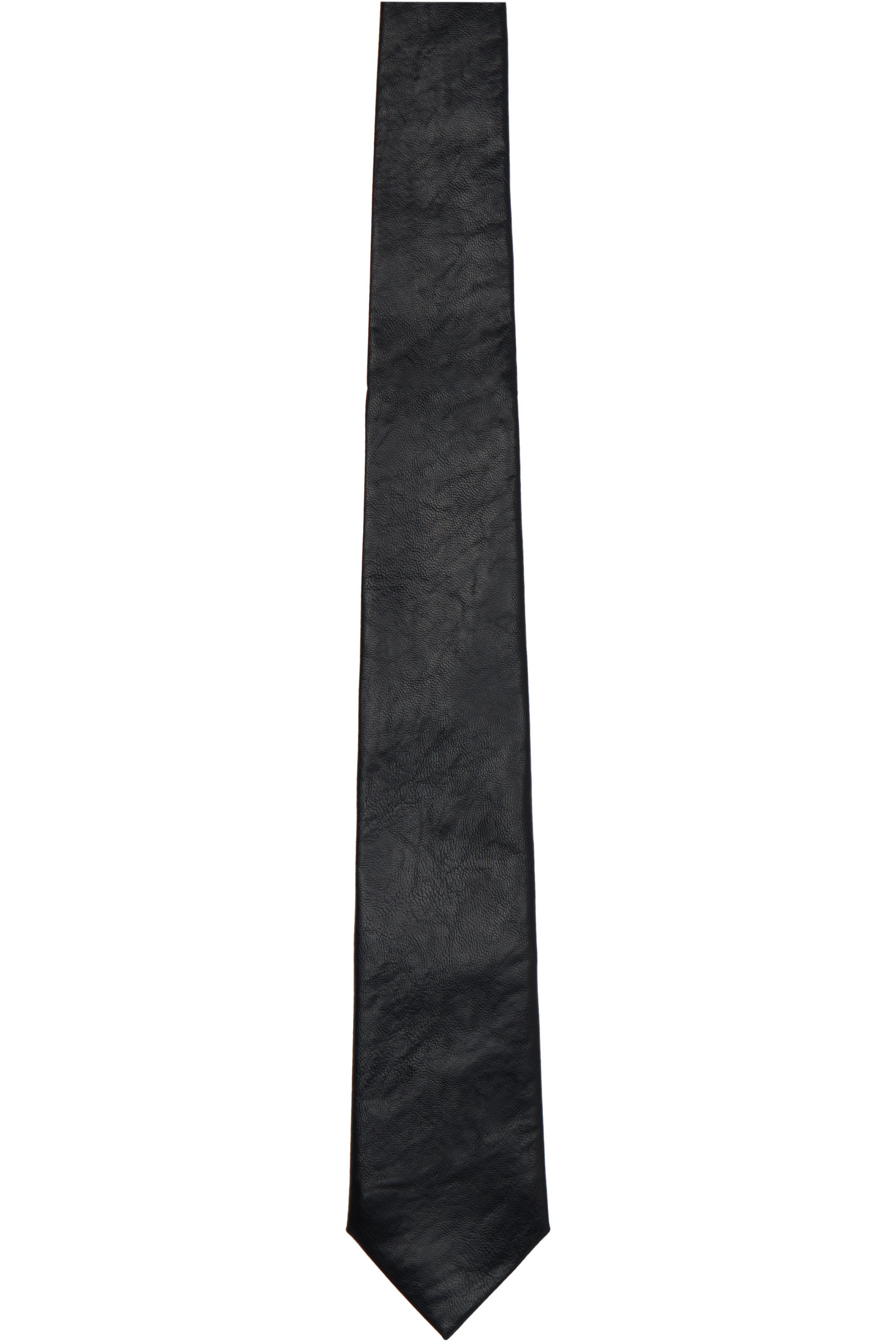 OUR LEGACY - Black 'Real Fake Leather' Tie