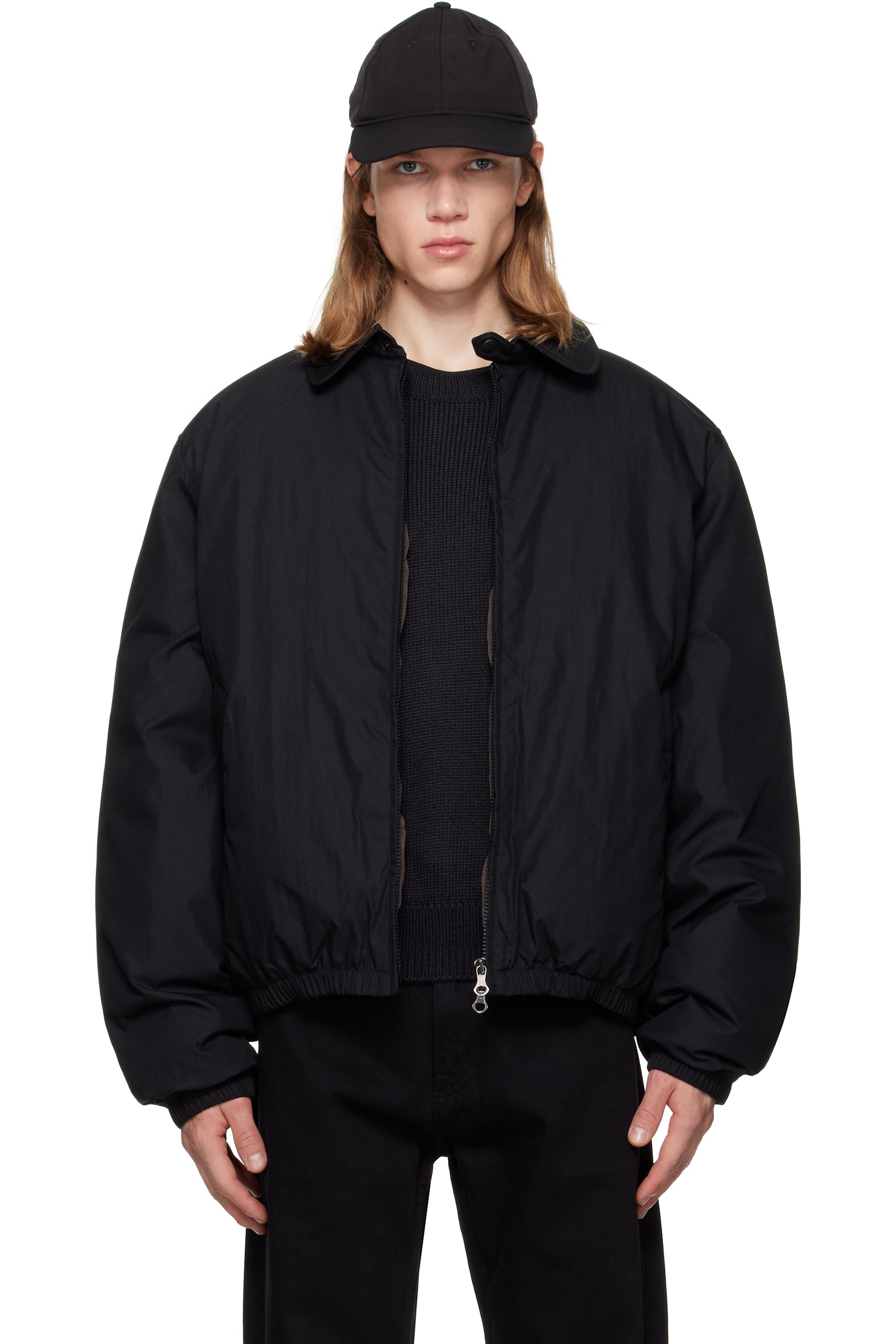 OUR LEGACY - Black Avenue Puffa Down Bomber Jacket