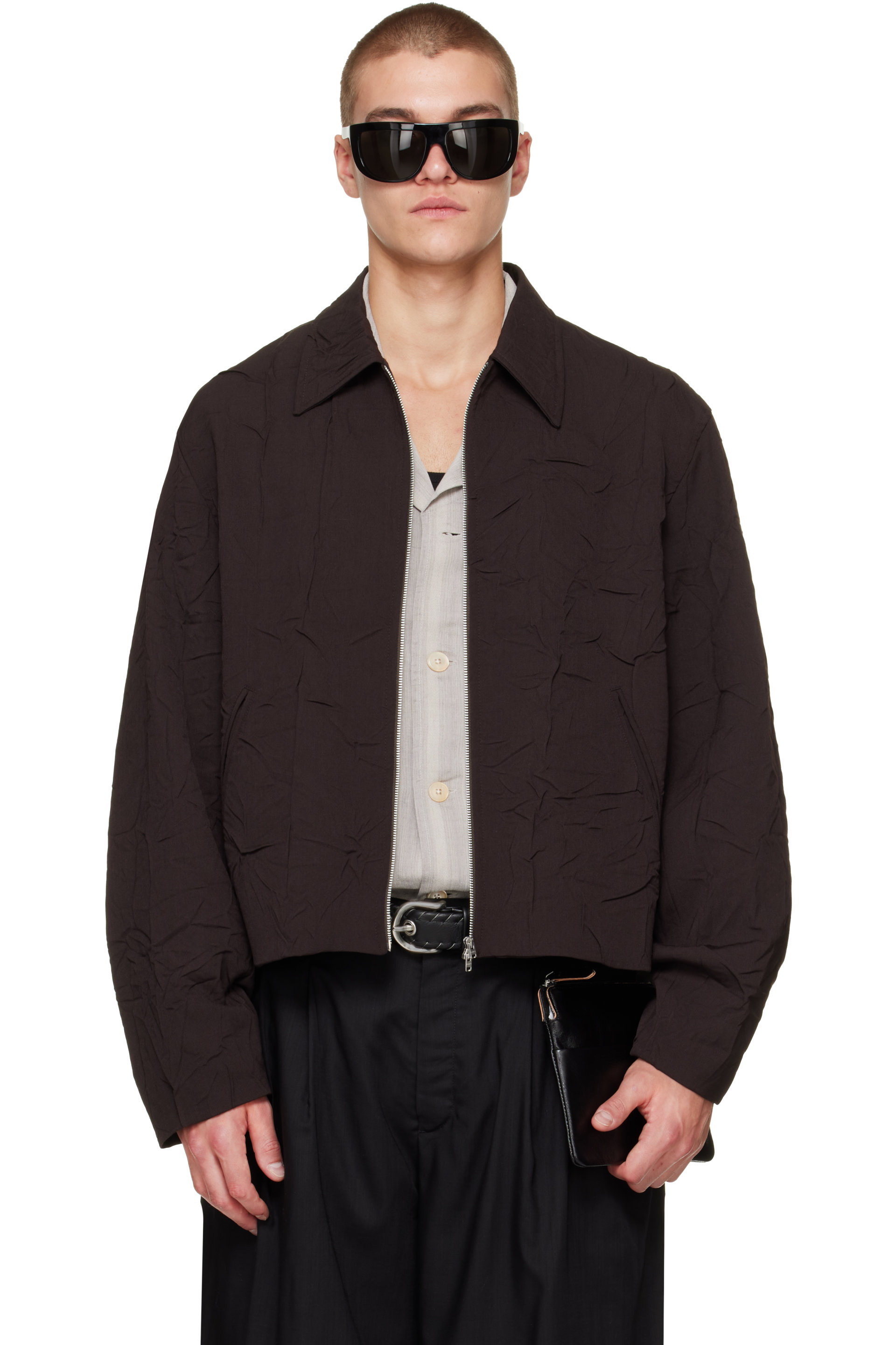 OUR LEGACY - Blouson écourté brun