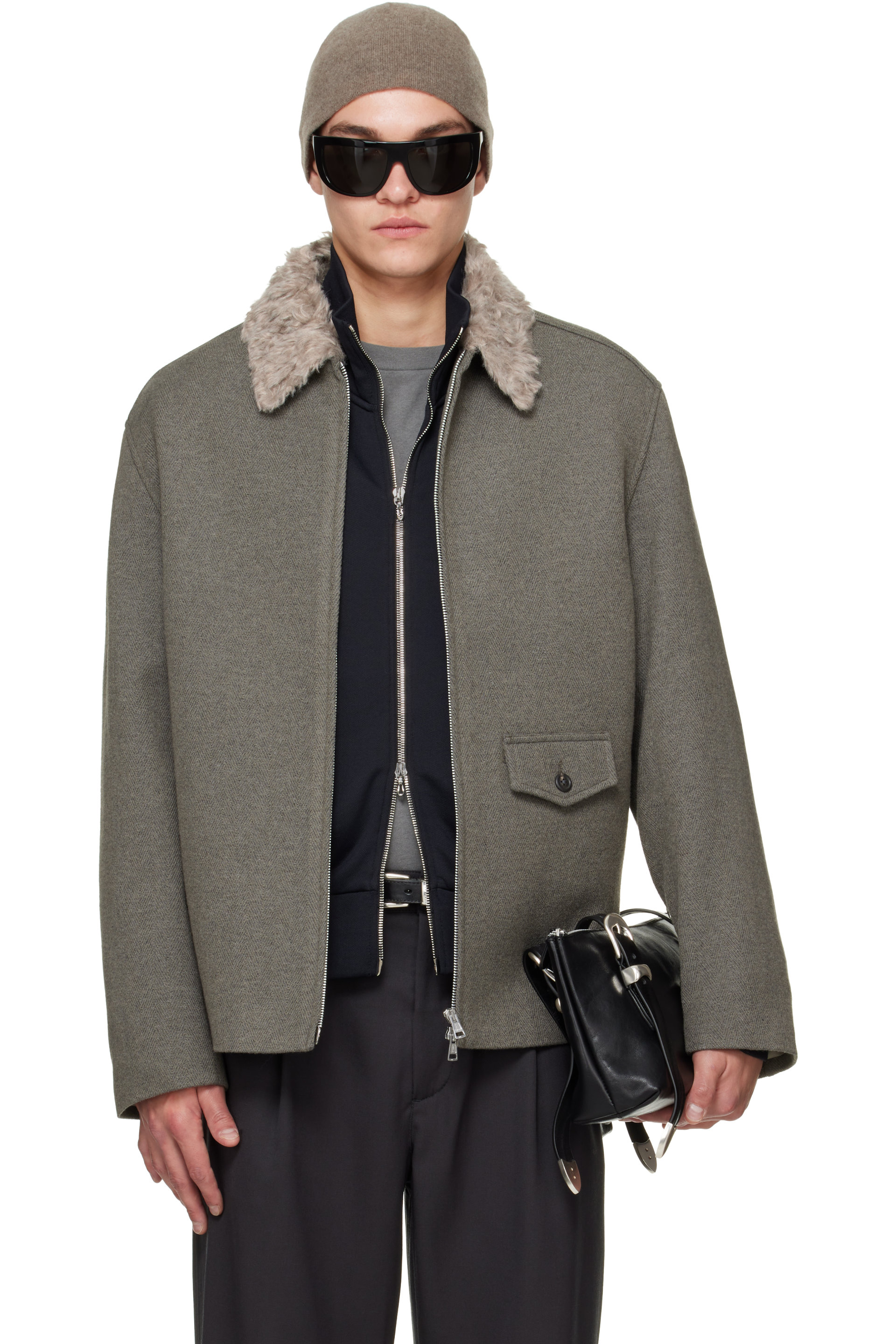 OUR LEGACY - Blouson Evolved gris