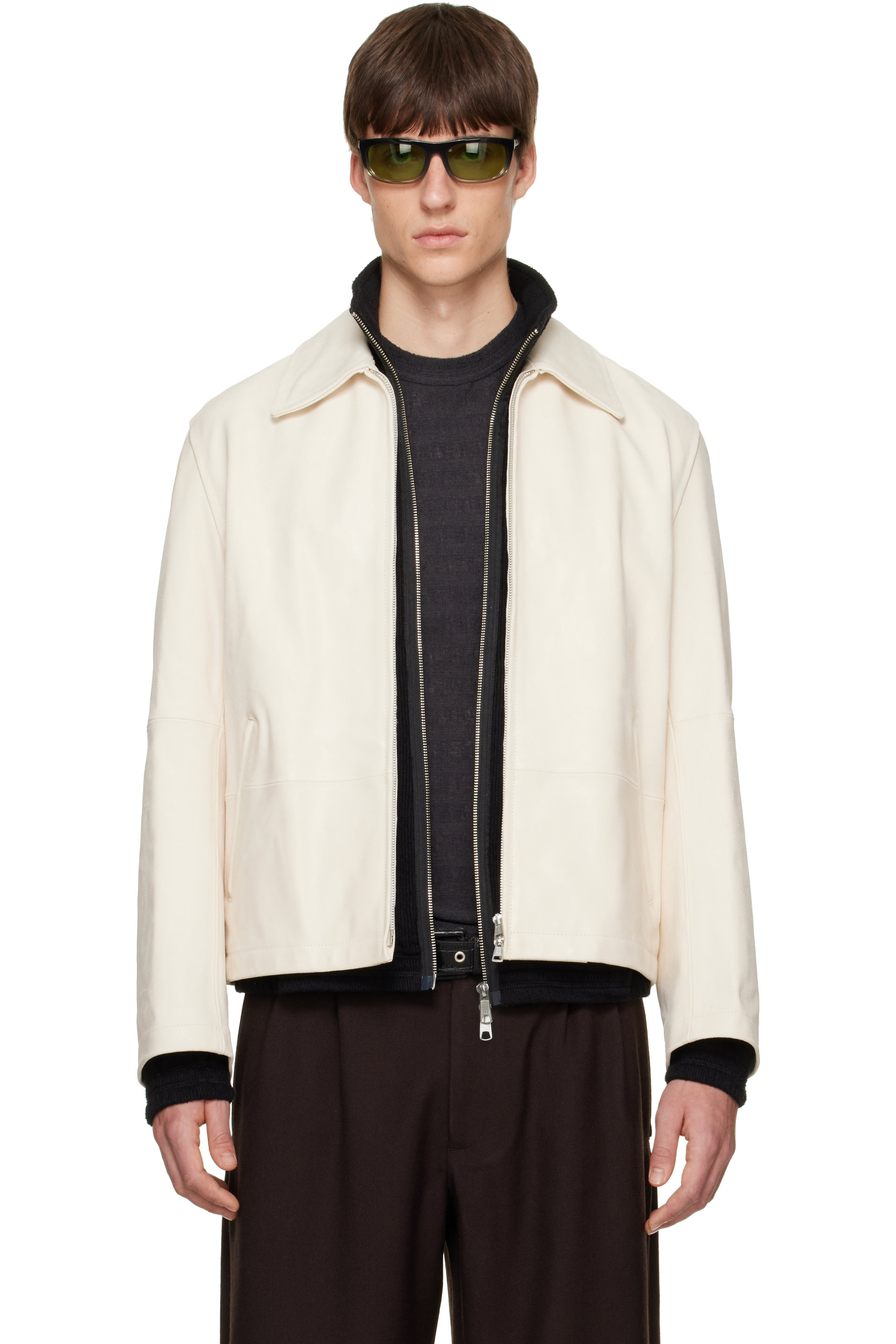 OUR LEGACY - Off-White Rework Leather Jacket