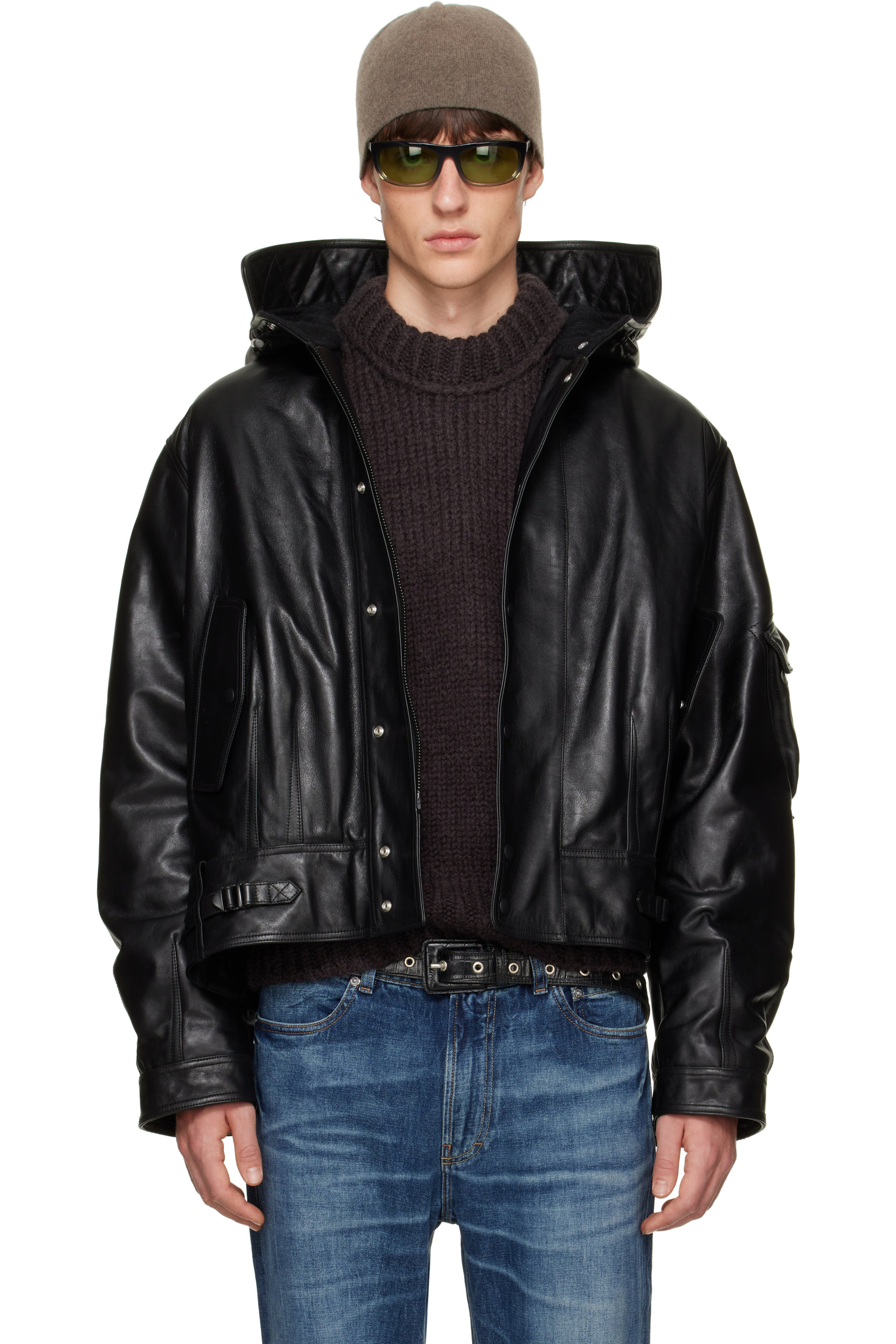OUR LEGACY - Black Orbit Leather Jacket